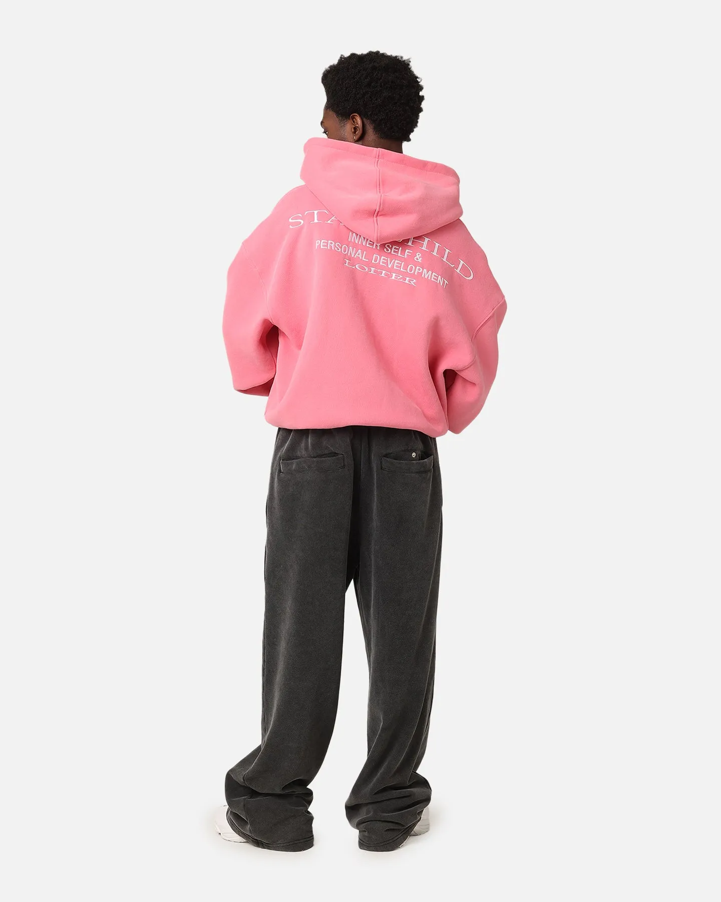 Loiter Star Child Zip Hoodie Pink Multi Pocket