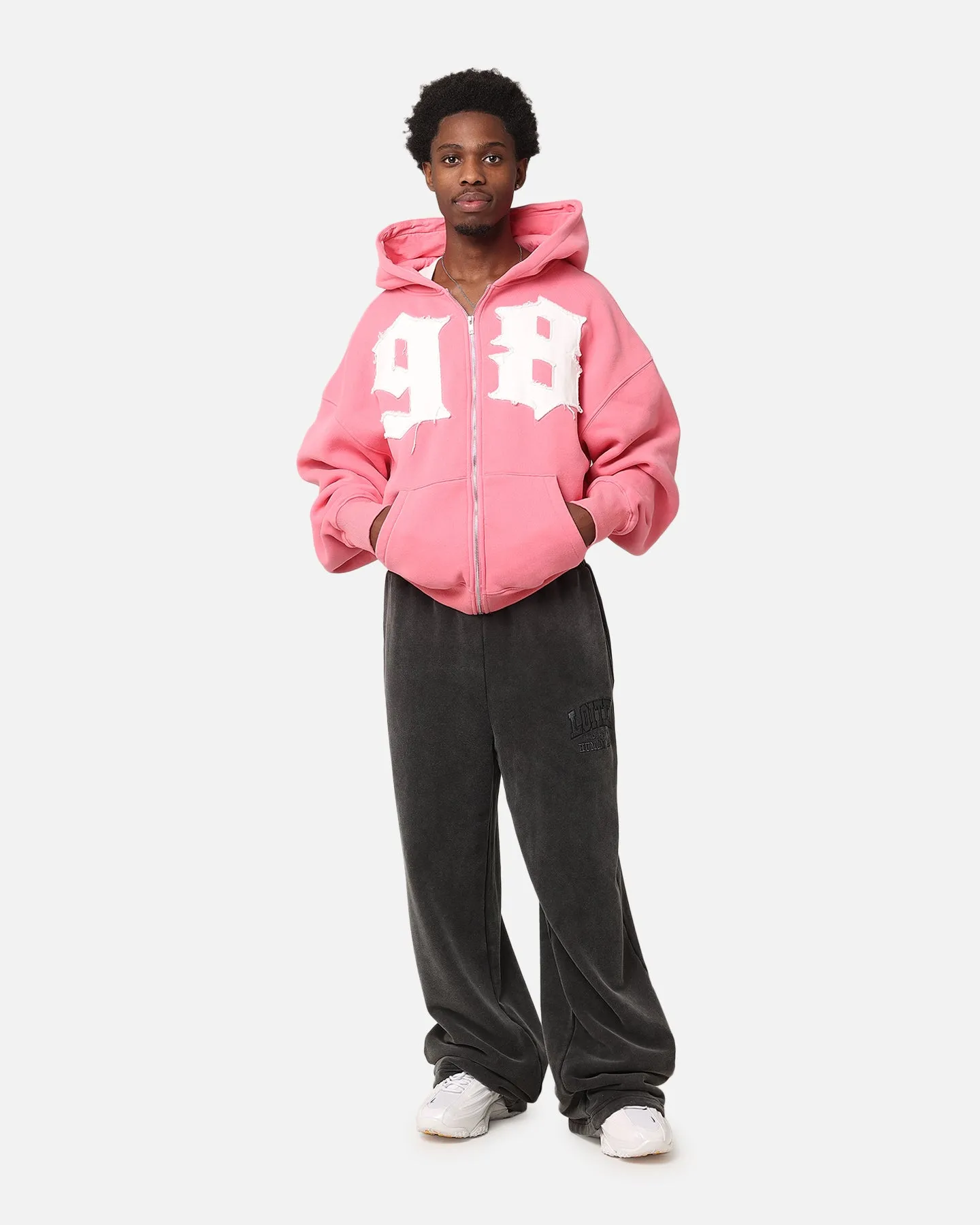 Forest Loiter Star Child Zip Hoodie Pink