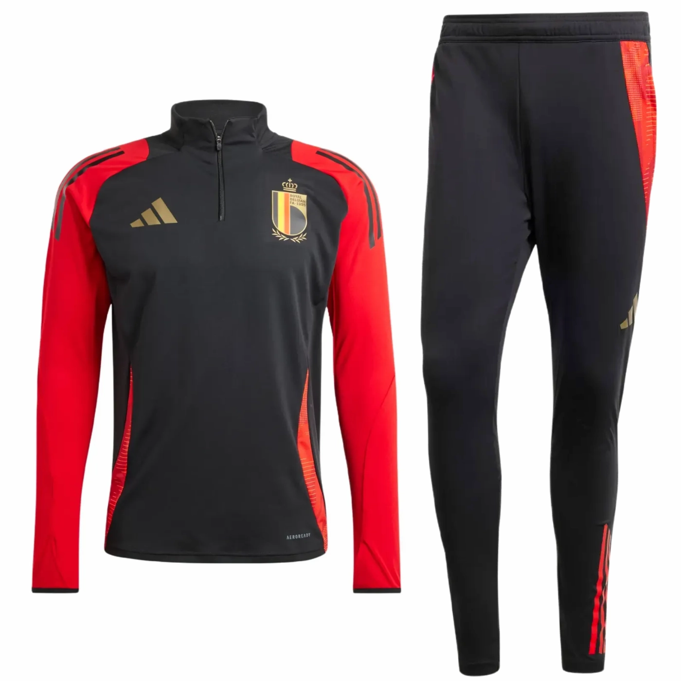 NonIrritating Edges Belgium training technical soccer tracksuit 2024/25 - Adidas