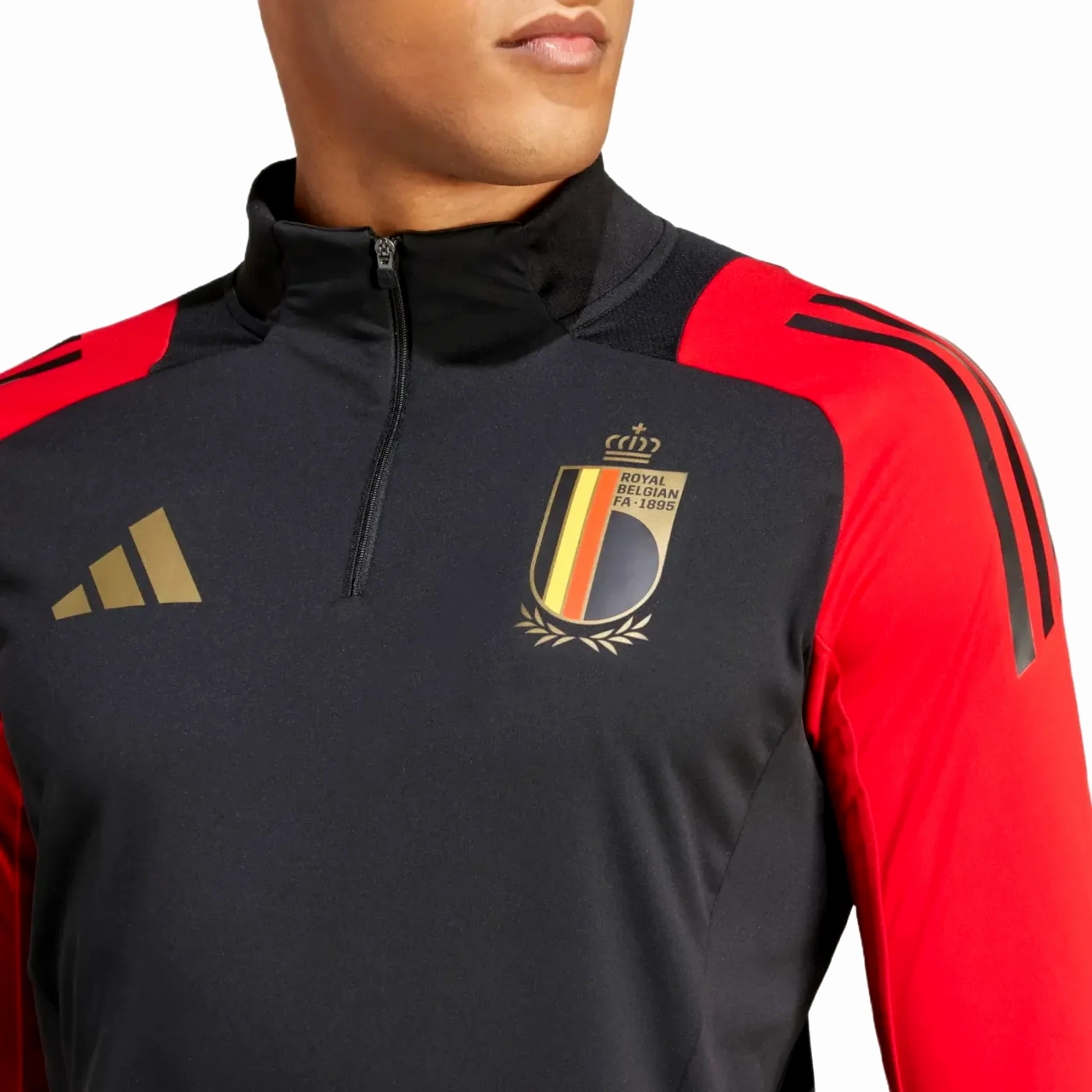 Belgium training technical soccer tracksuit 2024/25 - Adidas Ergonomic Articulated Cut