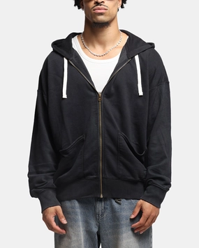 Seasonal Layering Classic Look Champion Time Capsule Full Zip-Through Hoodie Black