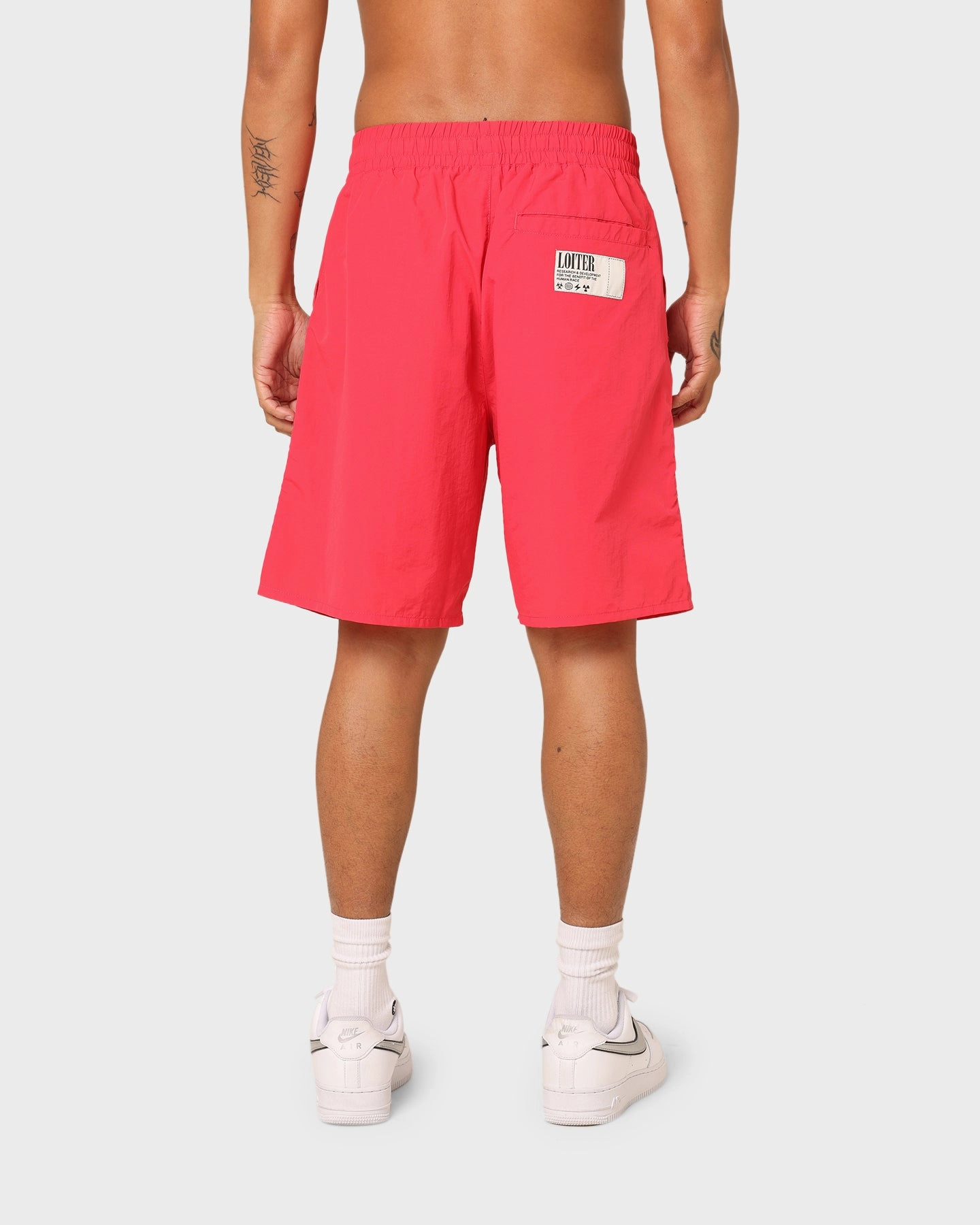 kids' style Loiter Forbidden Walk Shorts Red