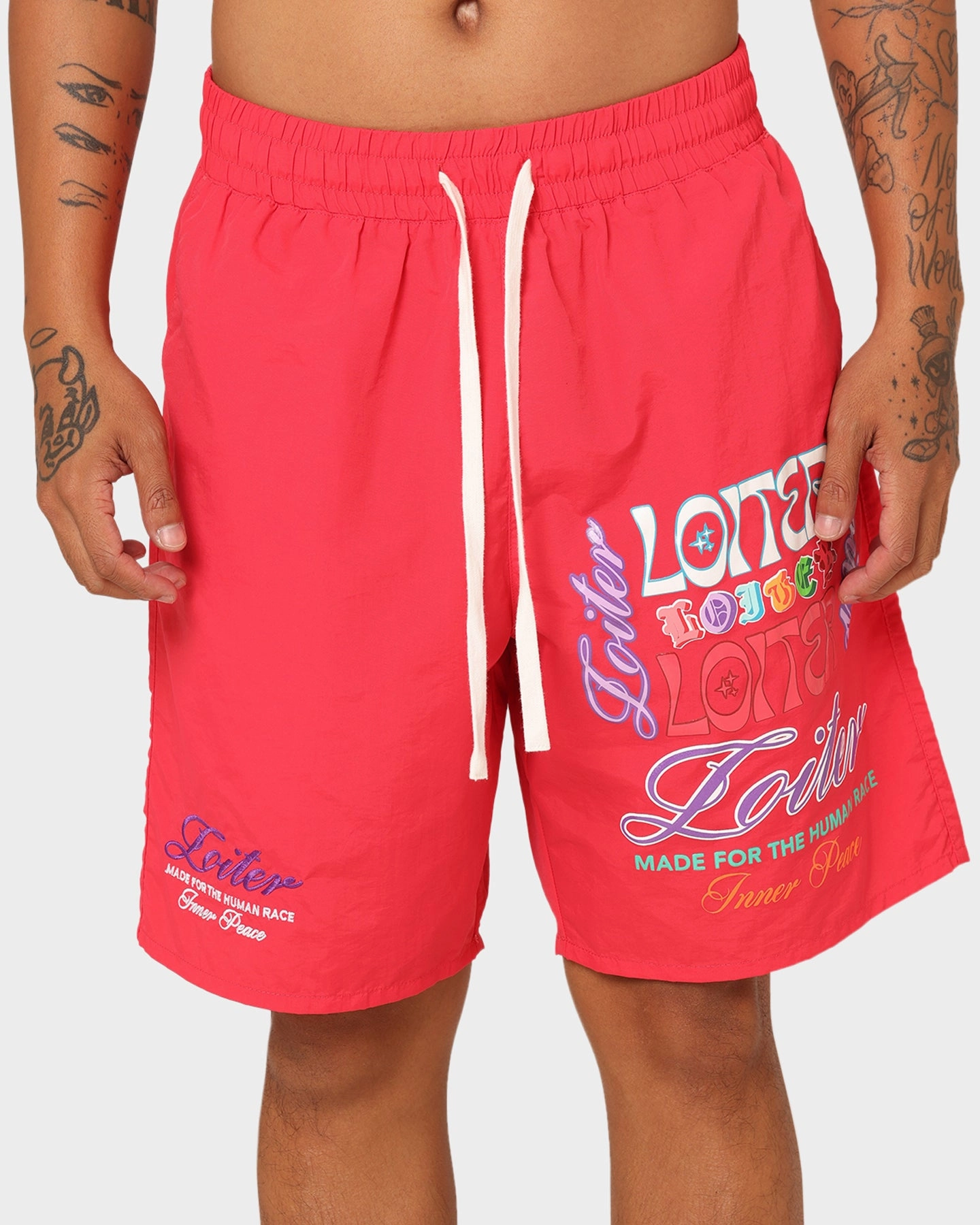 Loiter Forbidden Walk Shorts Red Stay Cool Technology Golf Apparel