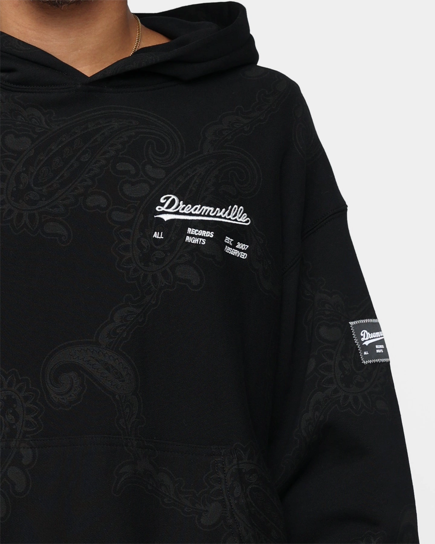 Quick Access Pockets city dwellers Dreamville Records Hoodie Black