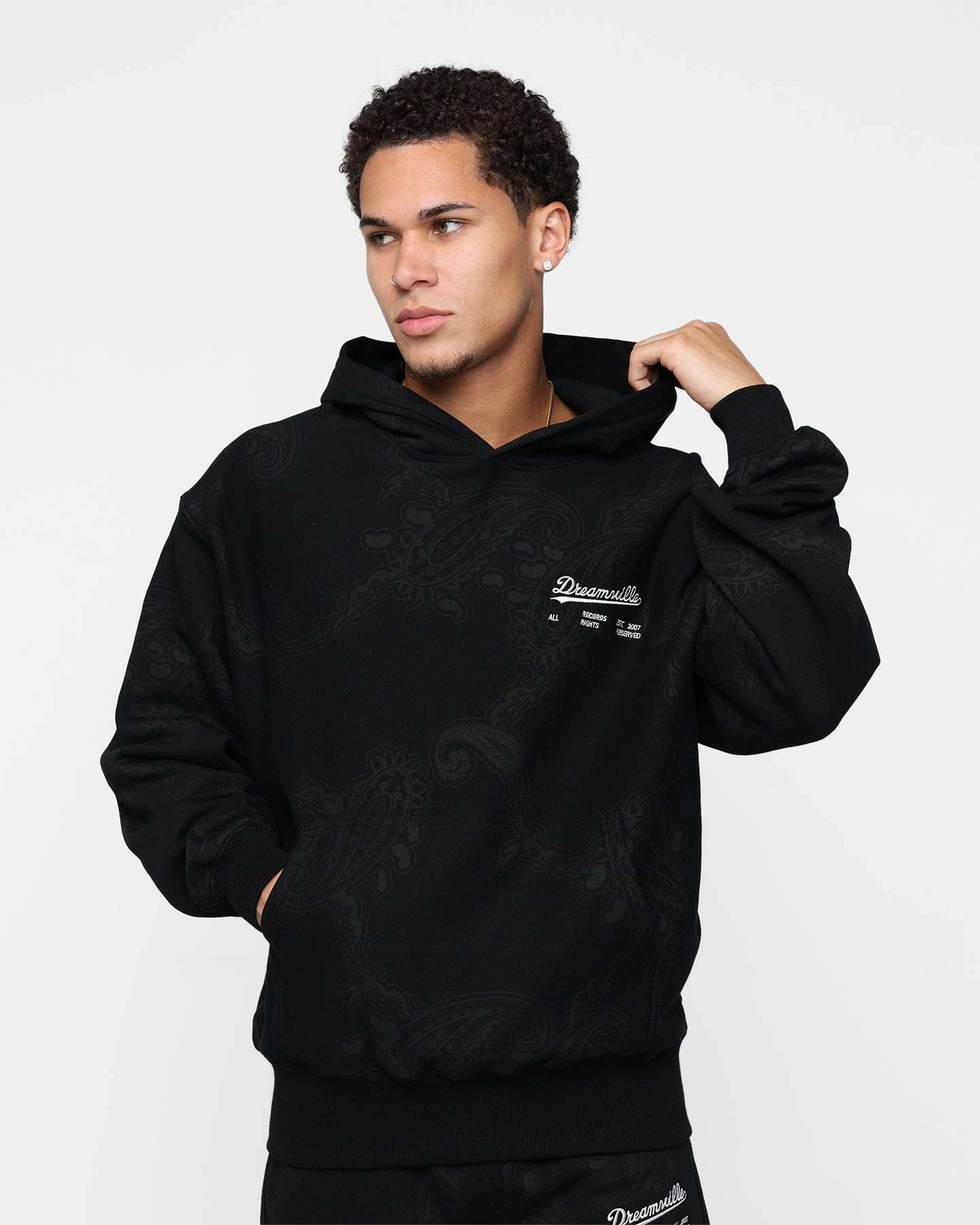Warm and Practical Dreamville Records Hoodie Black