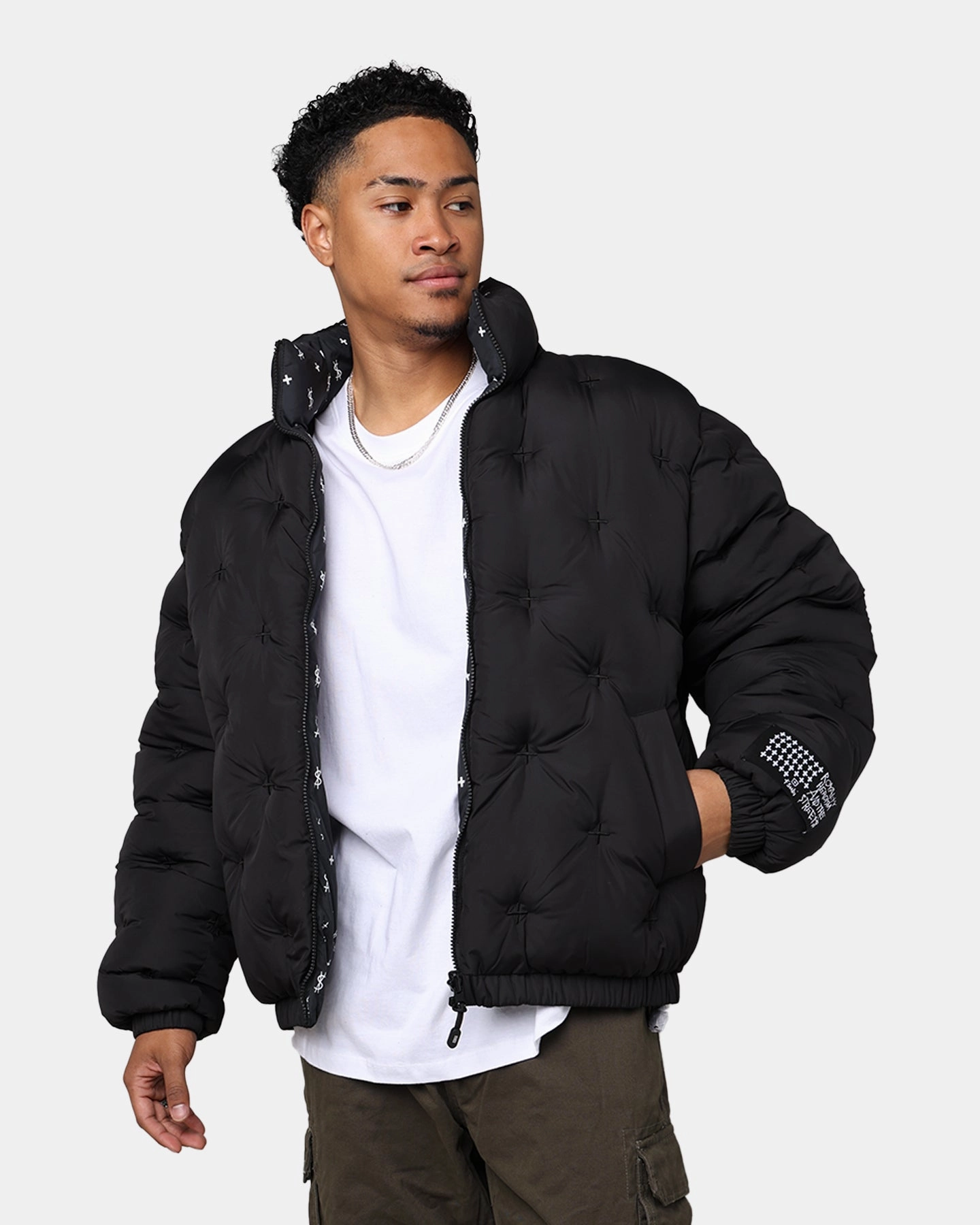Cap Hydrostatic Rating Tested Ksubi Flight Puffer Jacket Black
