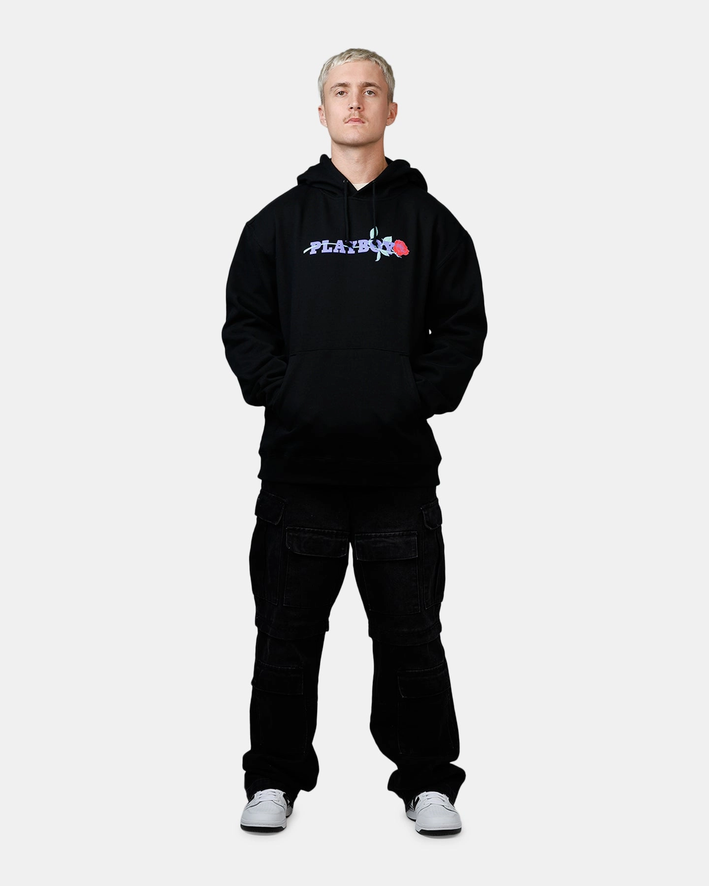 bus ride Playboy Rose Hoodie Black