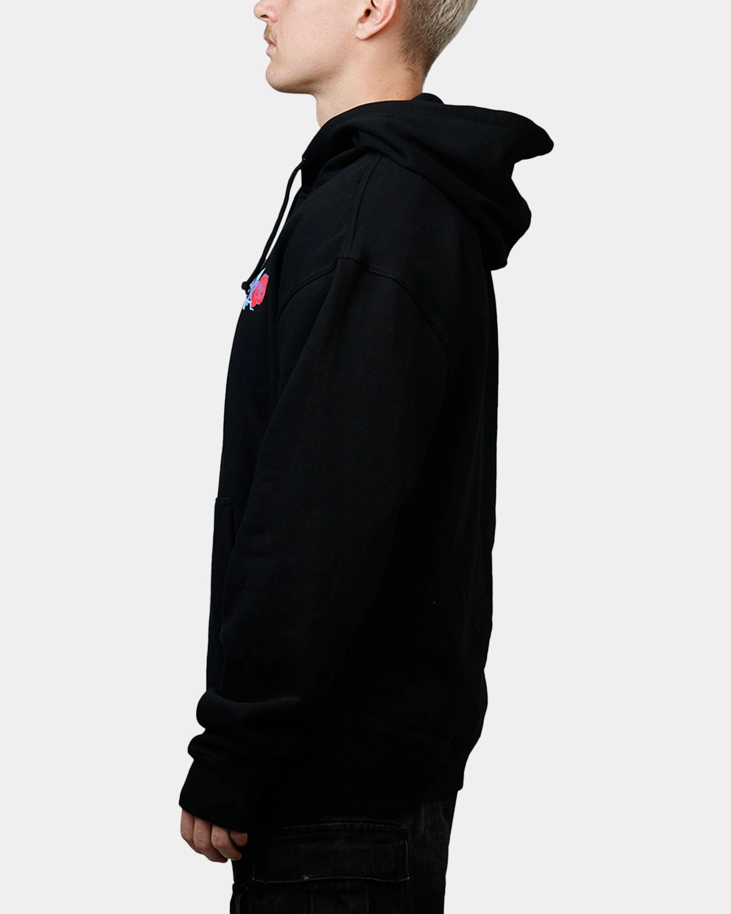 Budget Playboy Rose Hoodie Black