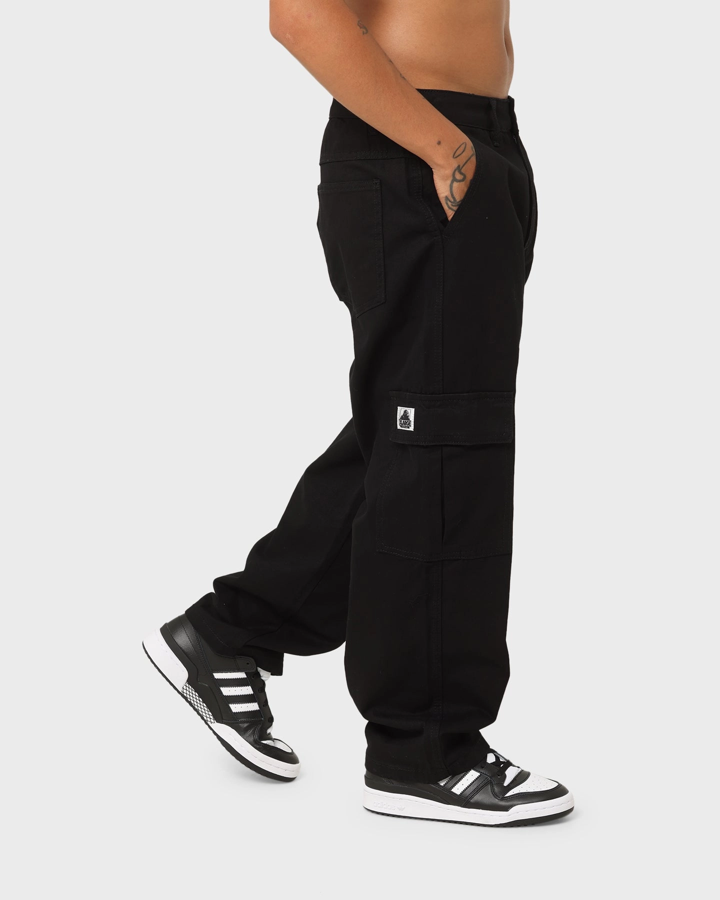 X-Large 91 Cargo Pants Black Outdoor Comfort Fit