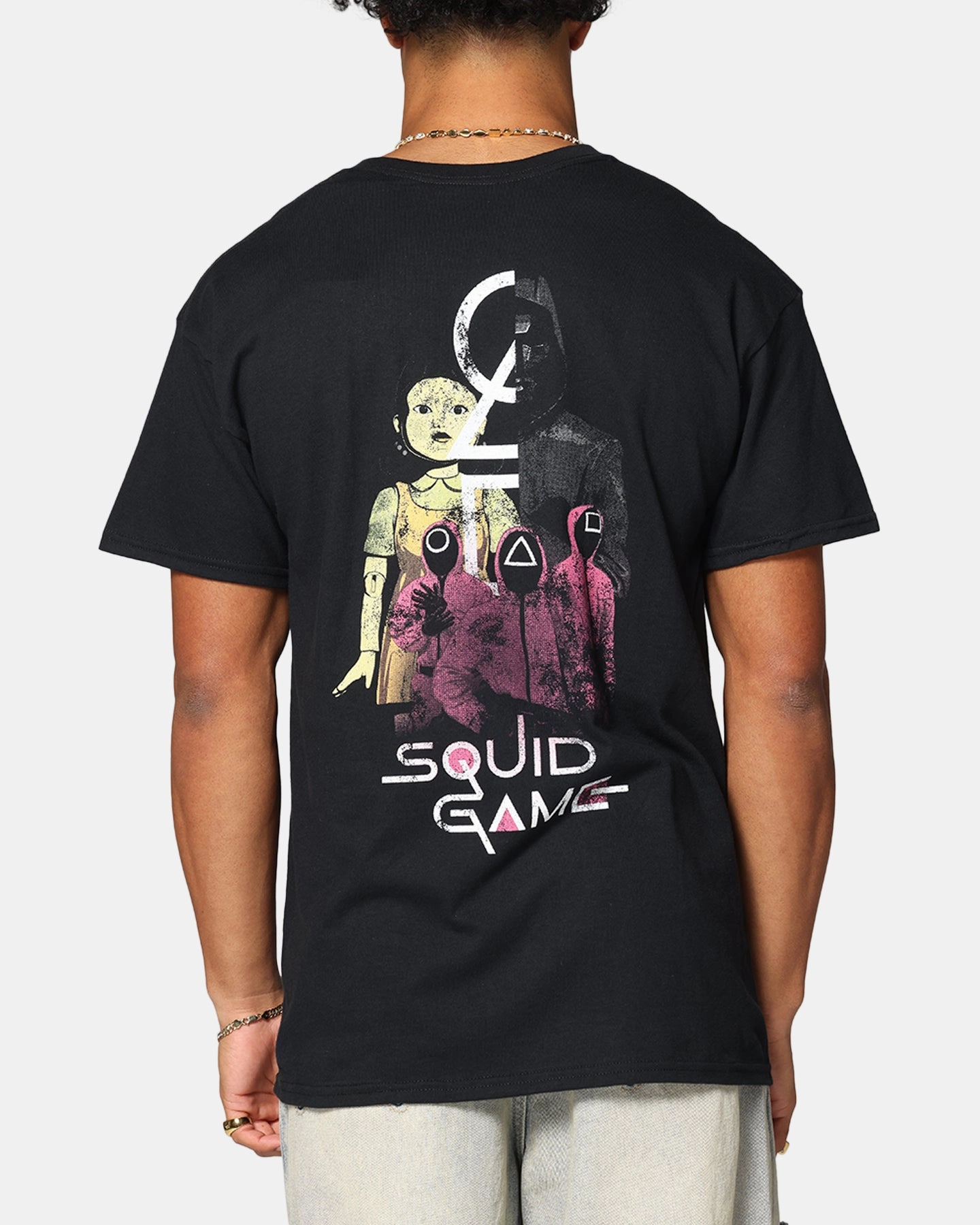 Goat Crew X Squid Game Front Man Vintage T-Shirt Black Comfy Style Summer Casual