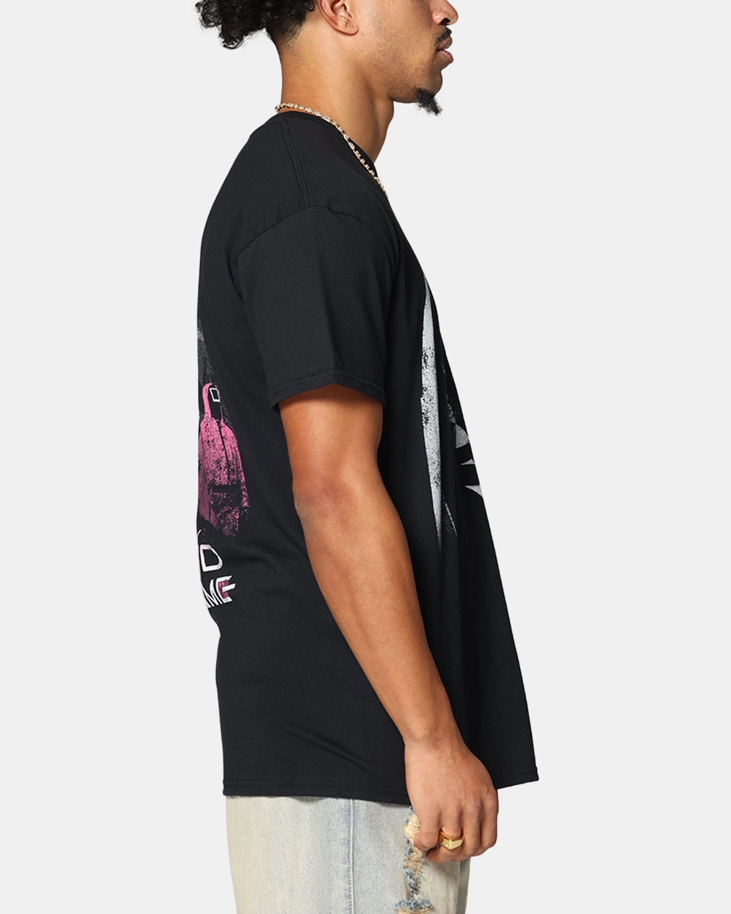 Anti microbial coating Goat Crew X Squid Game Front Man Vintage T-Shirt Black