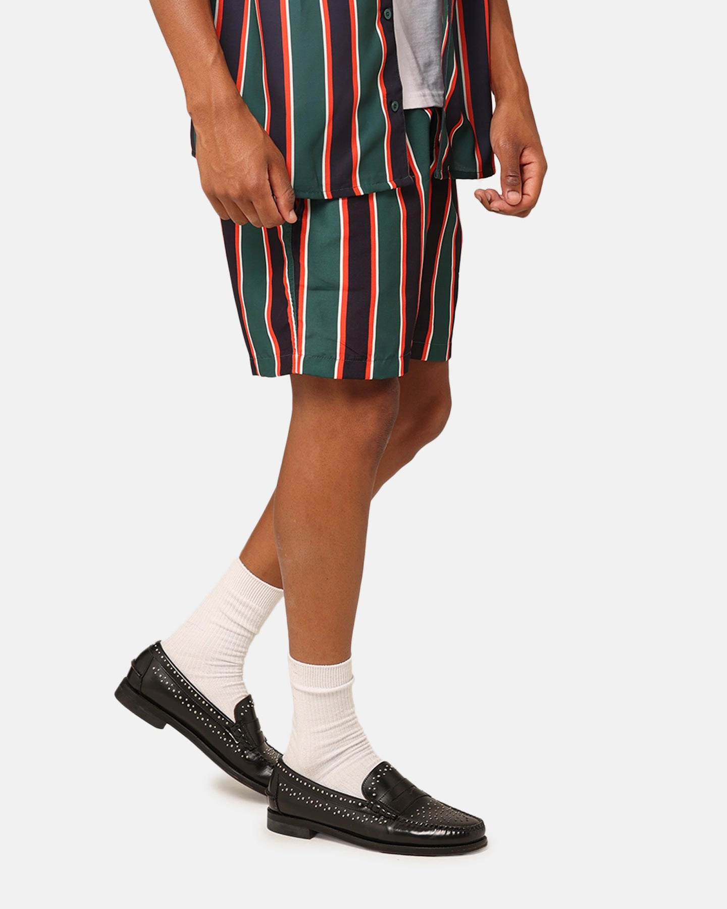 Balanced Fit Handmade XXIII Steven Stripe Shorts Multi/Black