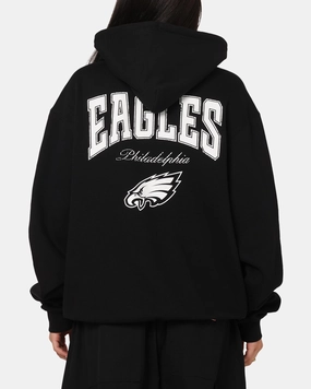 Majestic Athletic Philadelphia Eagles Champs Serial Mono Hoodie Black Okapi like Sports Apparel