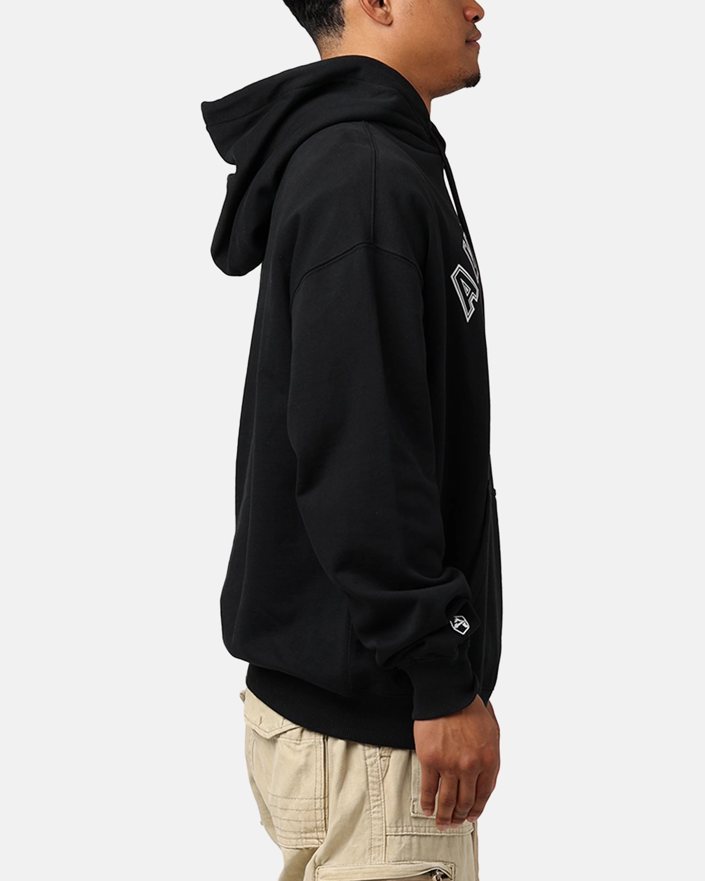multi-color Avirex Stadium Hoodie Black
