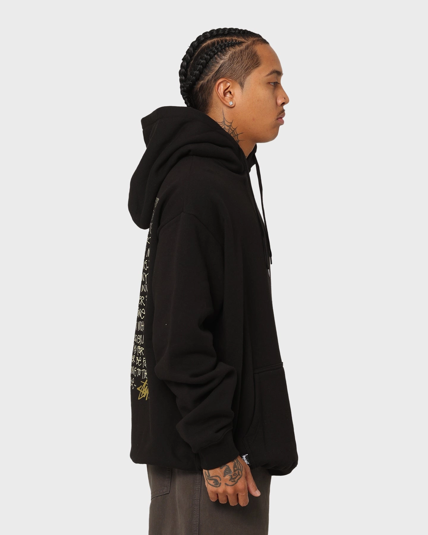Stussy S IS Hoodie Black Fashionable Style