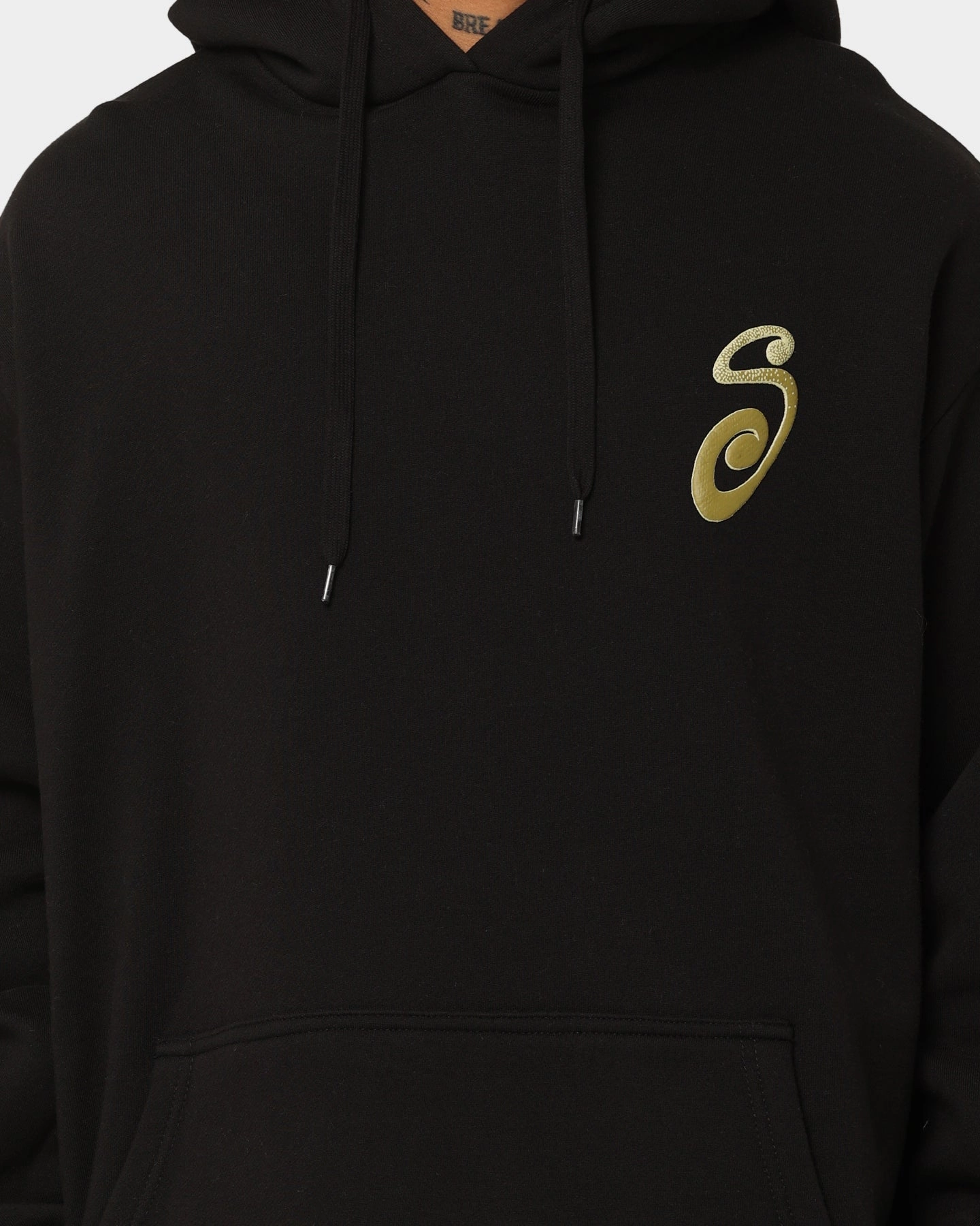 Stussy S IS Hoodie Black scarf Benchmark