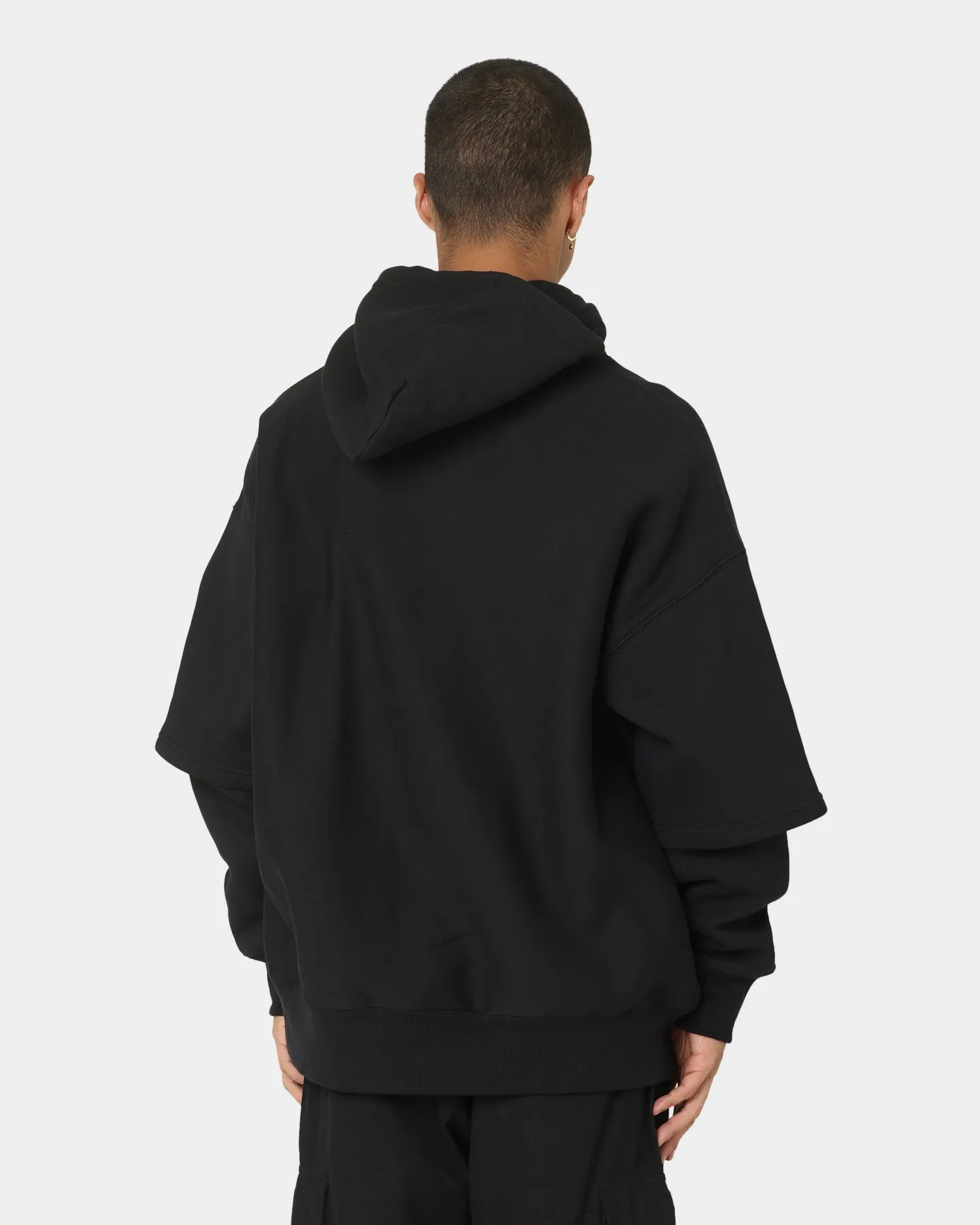 Champion Reverse Weave Double Layer Hoodie Black/Gold Cosmetics