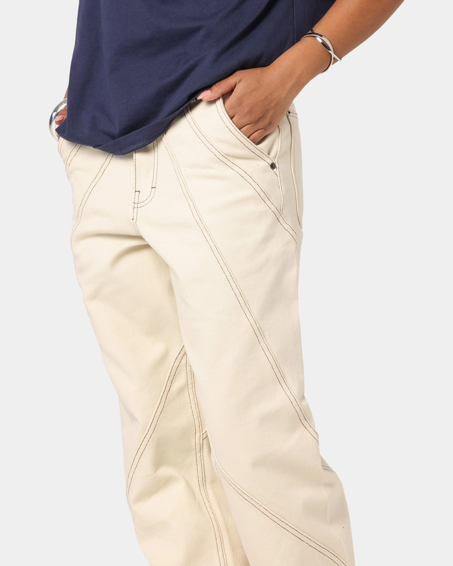 Stylish Casual Festival Outfit Urban Explorer Honor The Gift Racing Panel Pants Bone