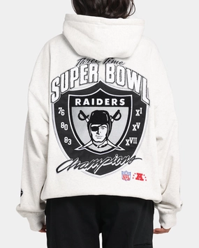 Mitchell & Ness Las Vegas Raiders National Champions Hoodie Silver Marle Influence Alternative
