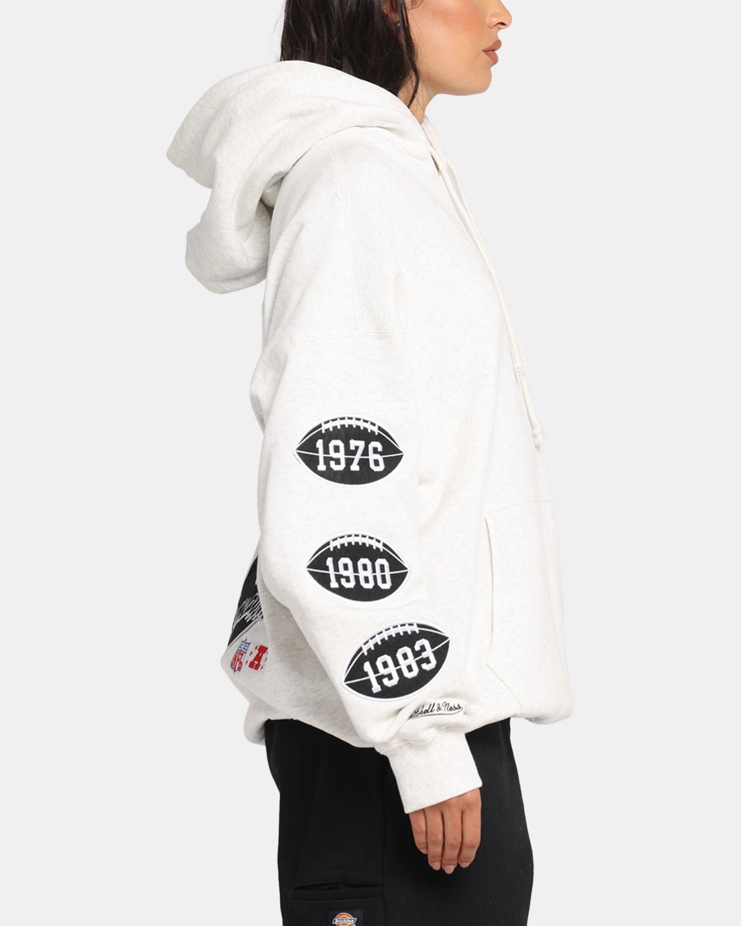 Generation Street Comfort Mitchell & Ness Las Vegas Raiders National Champions Hoodie Silver Marle