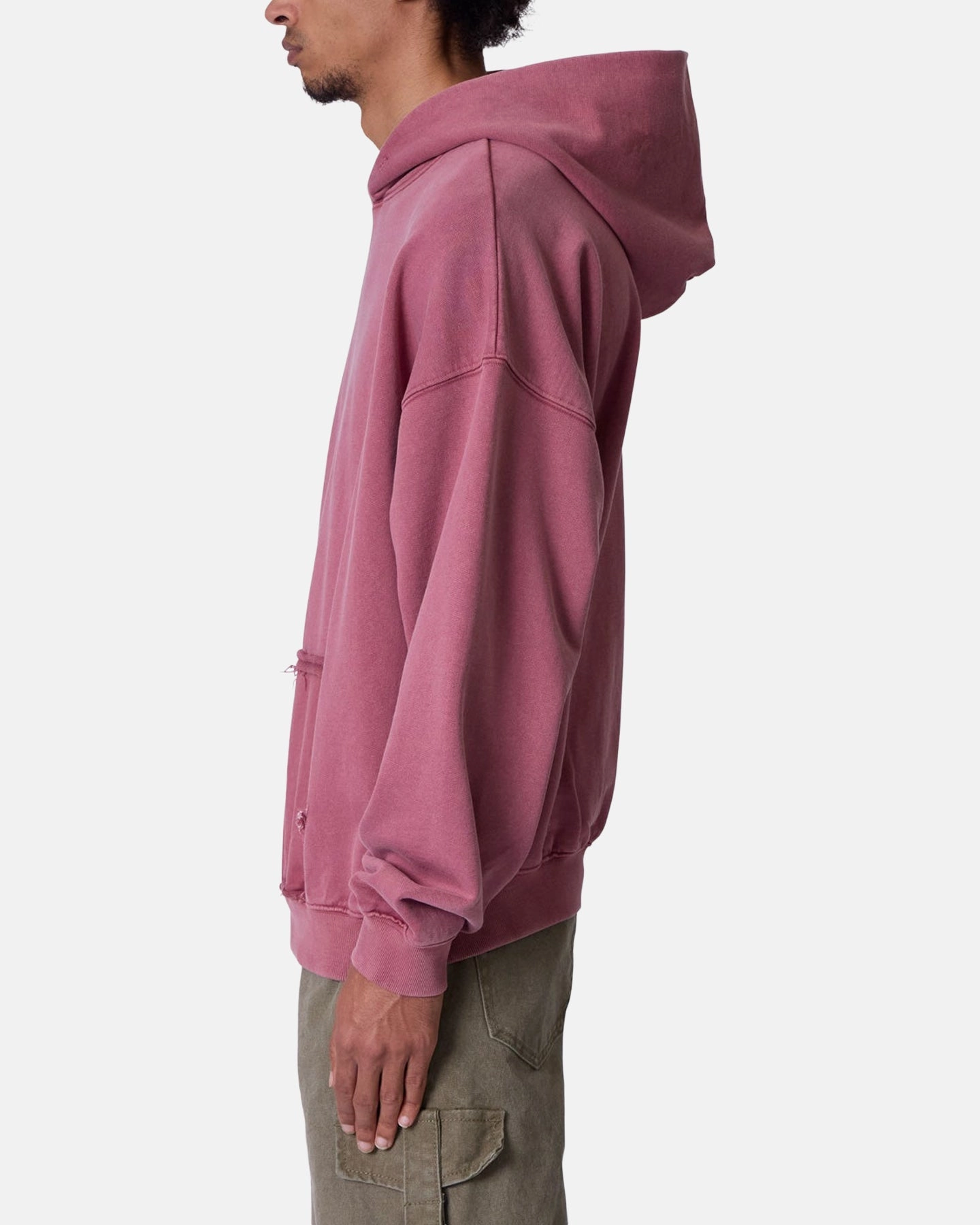 Commend Warm Shield MNML Raw Stitch Hoodie Purple