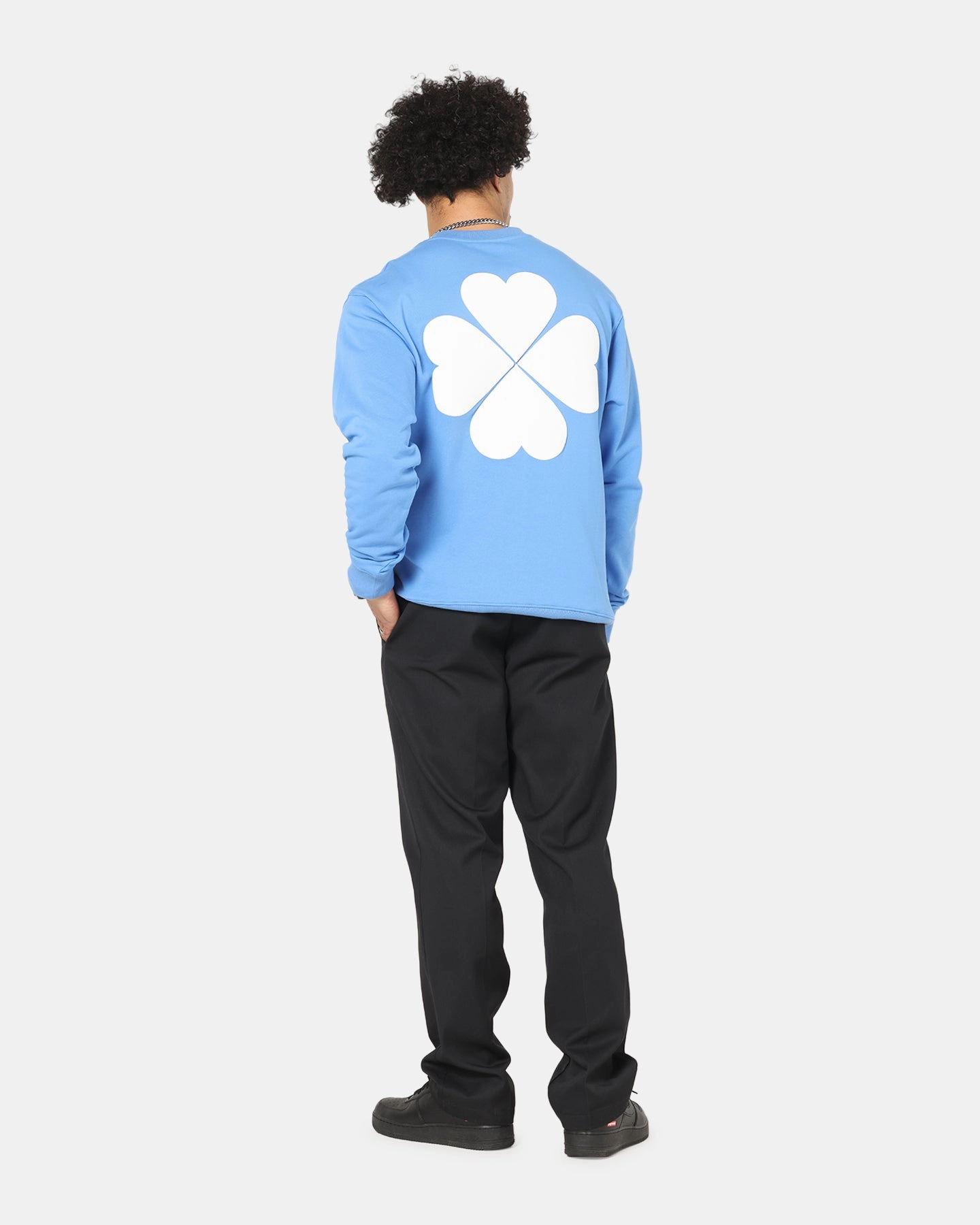 Vouseti Love Sweater Blue Comfortable fit Simple Chic