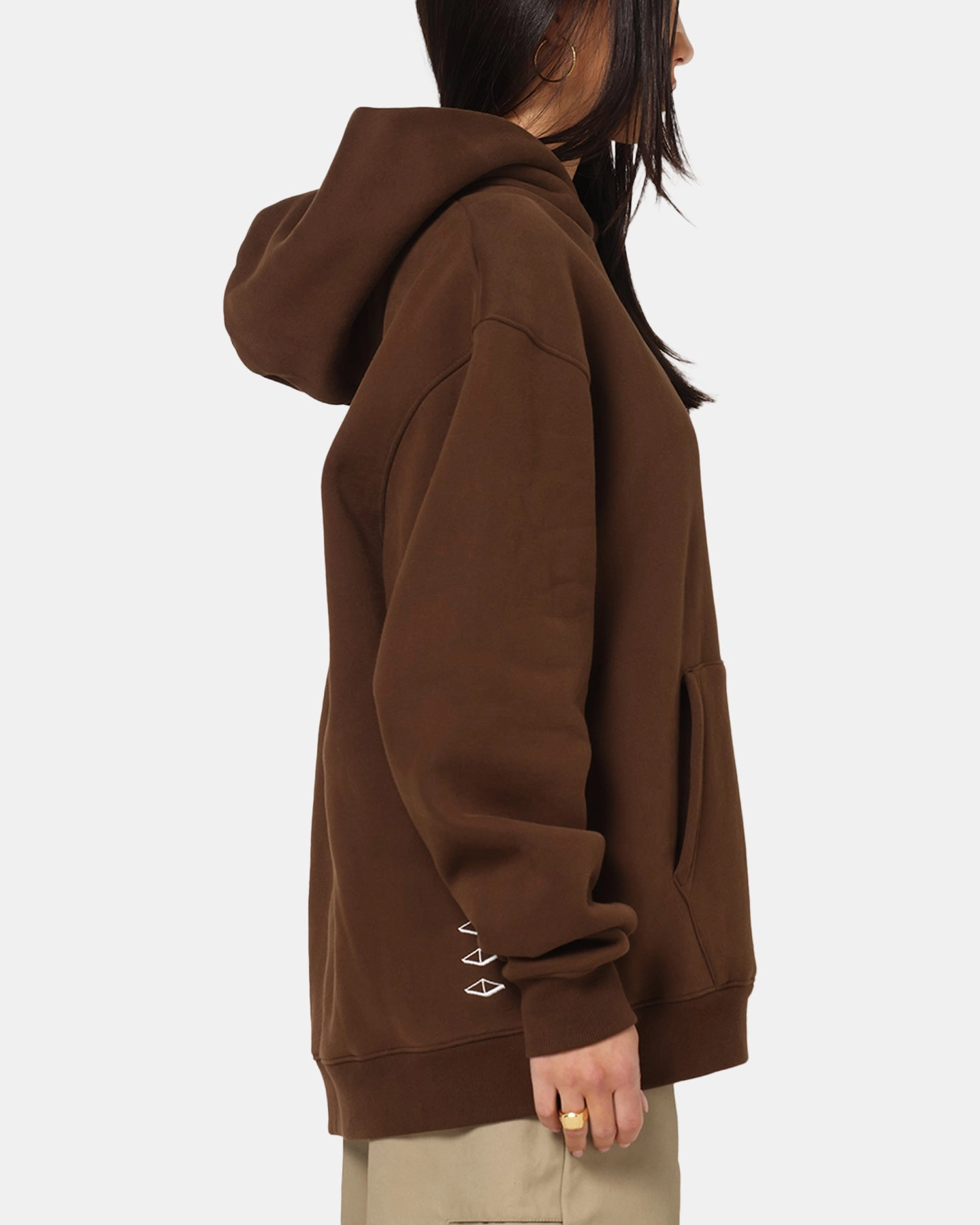 Vouseti Vouseti OG Hoodie Mocha Drawcord Hem City Scene