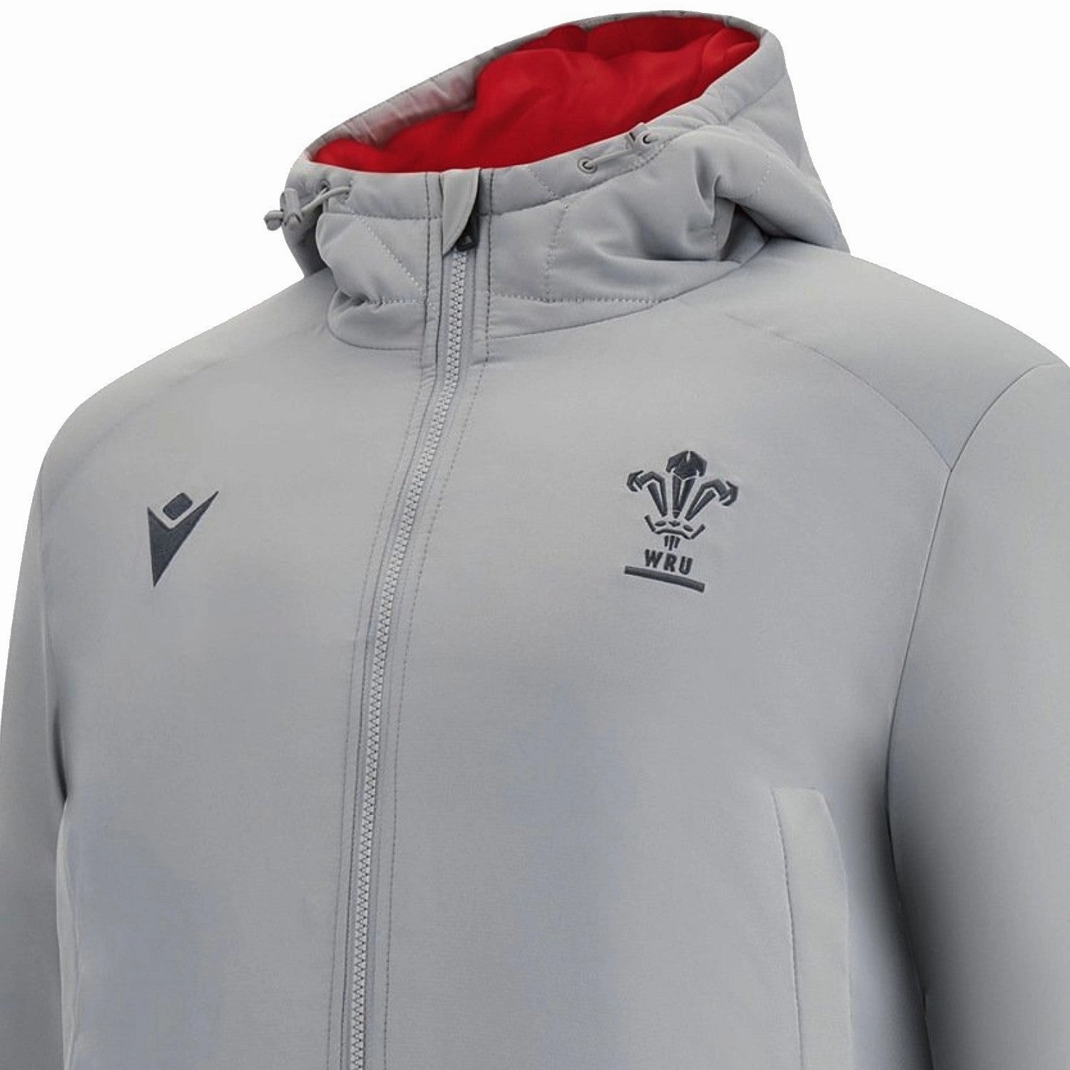 Wales Rugby long bench padded jacket 2022/23 - Macron Flexible Activewear Casual Activewear