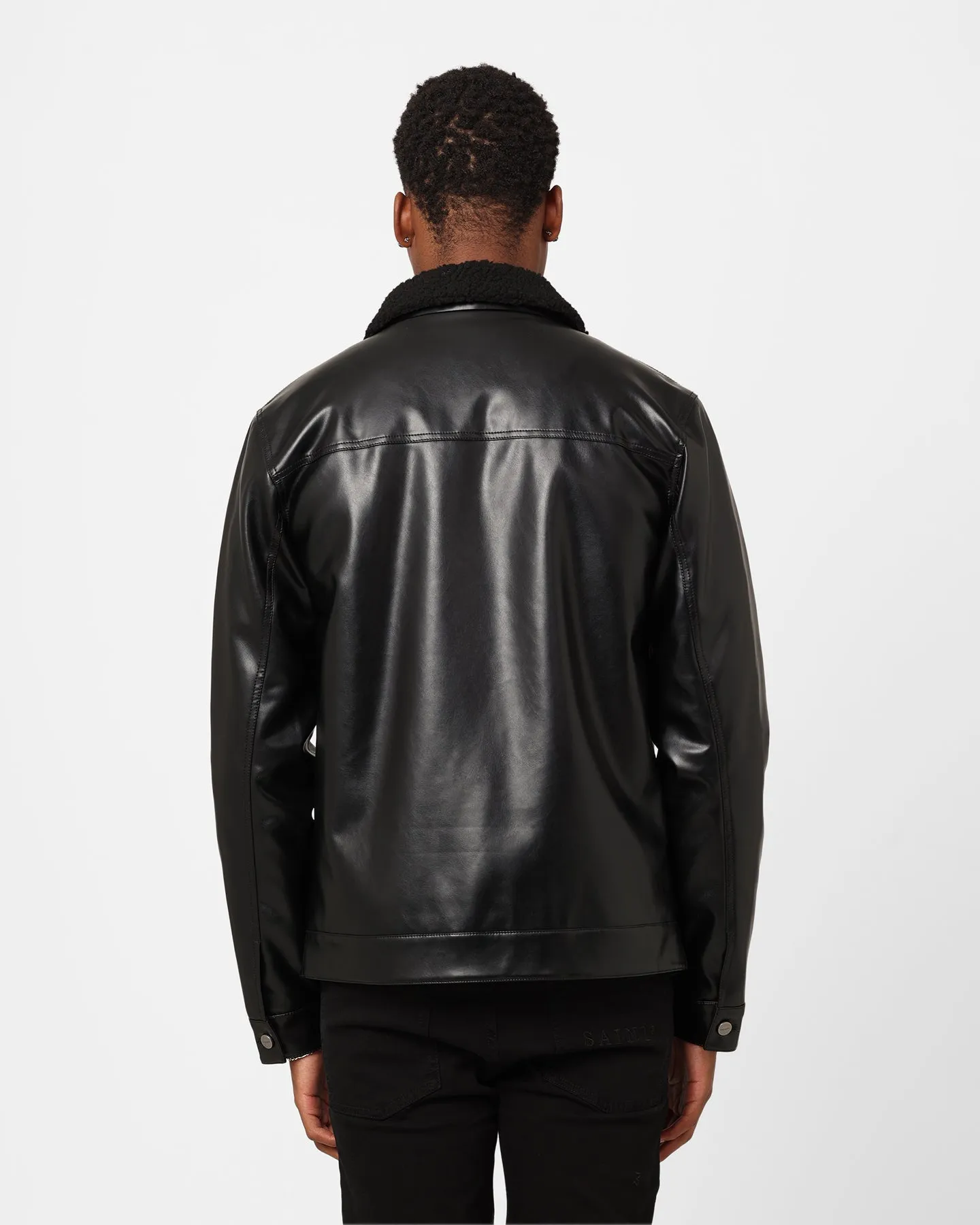 Saint Morta Xon Sherpa Jacket Black Future