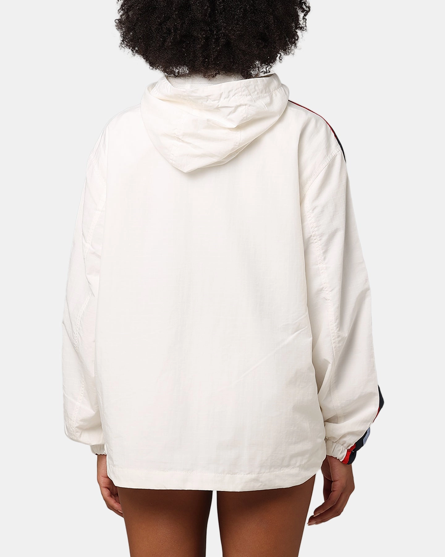 Tommy Jeans Women's TJW Archive Chicago Pullover Jacket Ancient White plus-size Padded collar