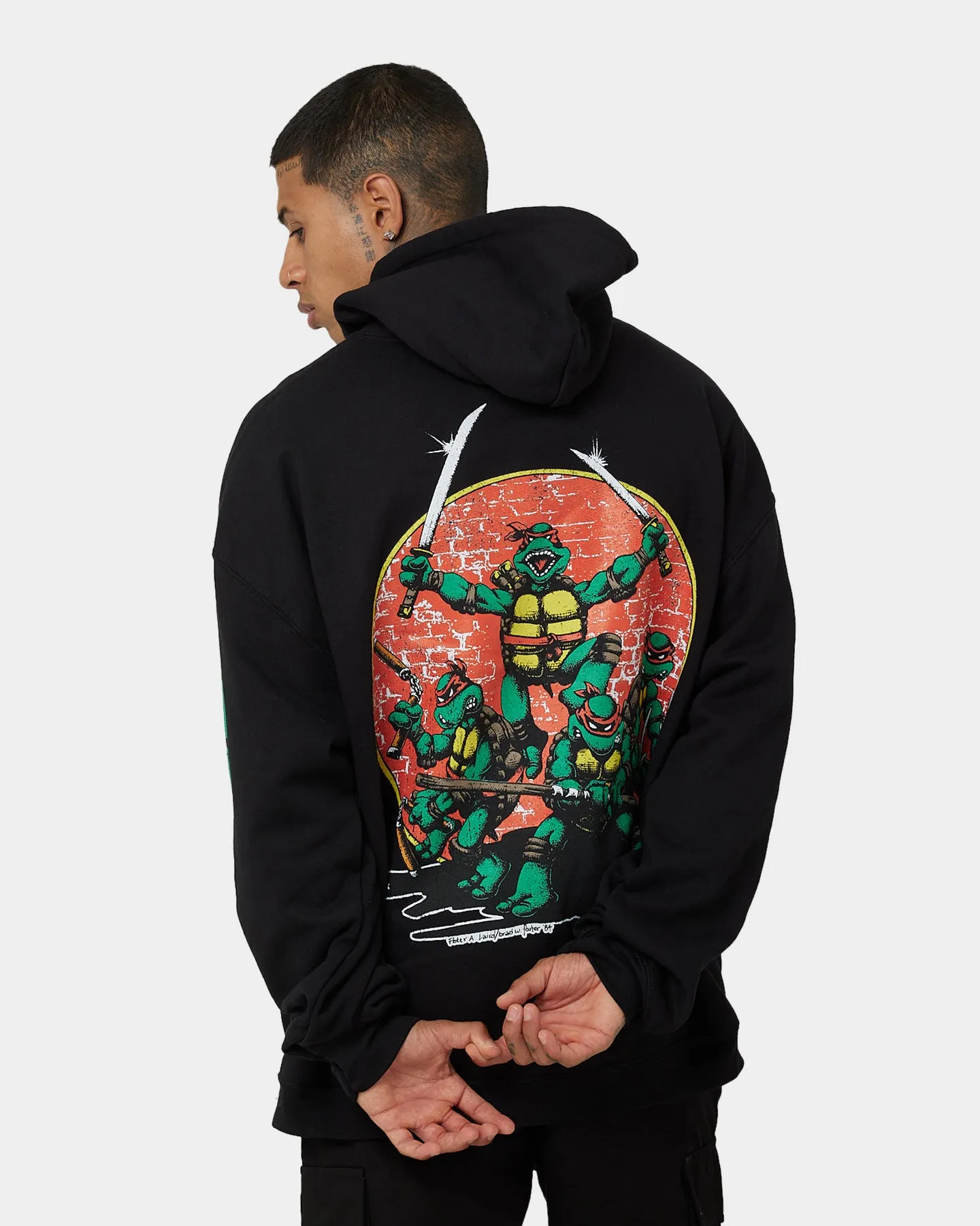 suitable for video shooting American Thrift X Teenage Mutant Ninja Turtles OG Ninja Turtle Hoodie Black