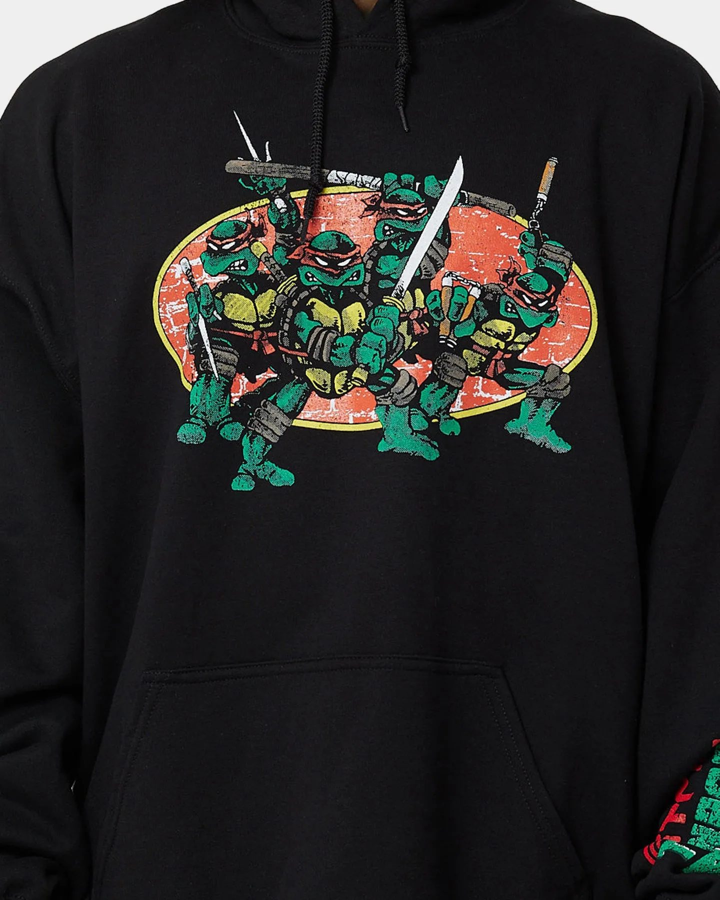 Shield American Thrift X Teenage Mutant Ninja Turtles OG Ninja Turtle Hoodie Black