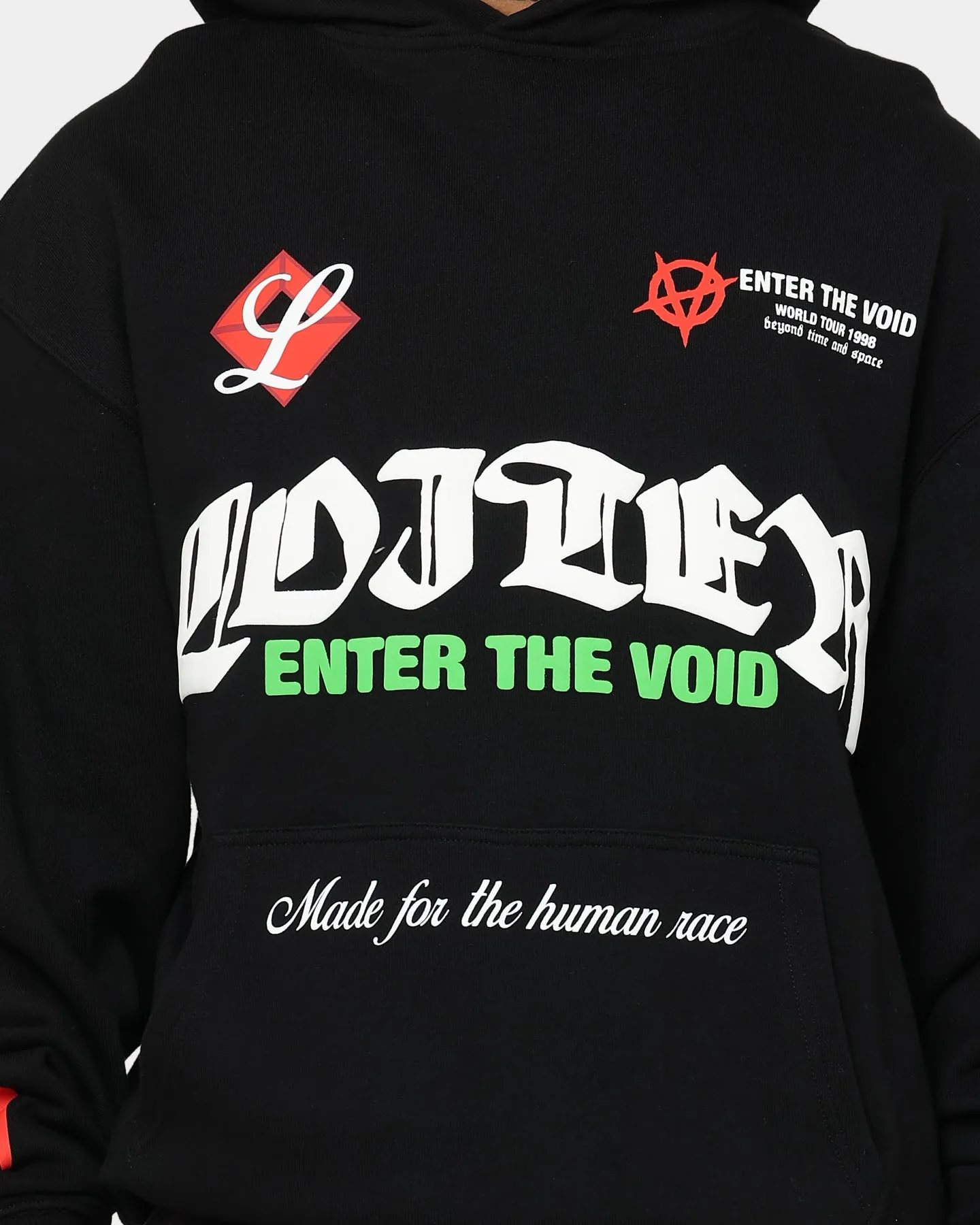 Loiter Void Multi Logo Hoodie Black/Multi Active Protection