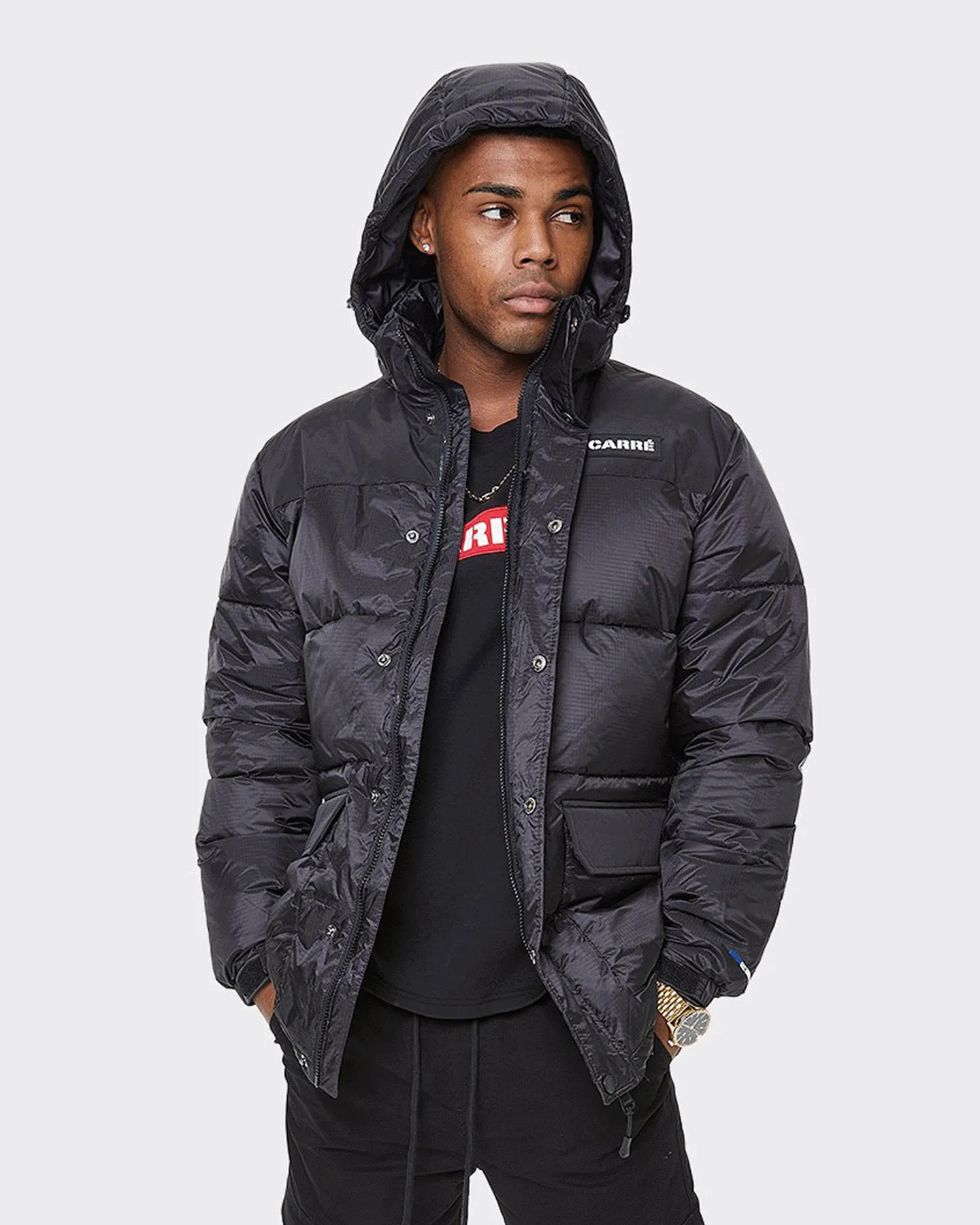 Carr?? Men's Roadman Puffer Jacket Black Lust
