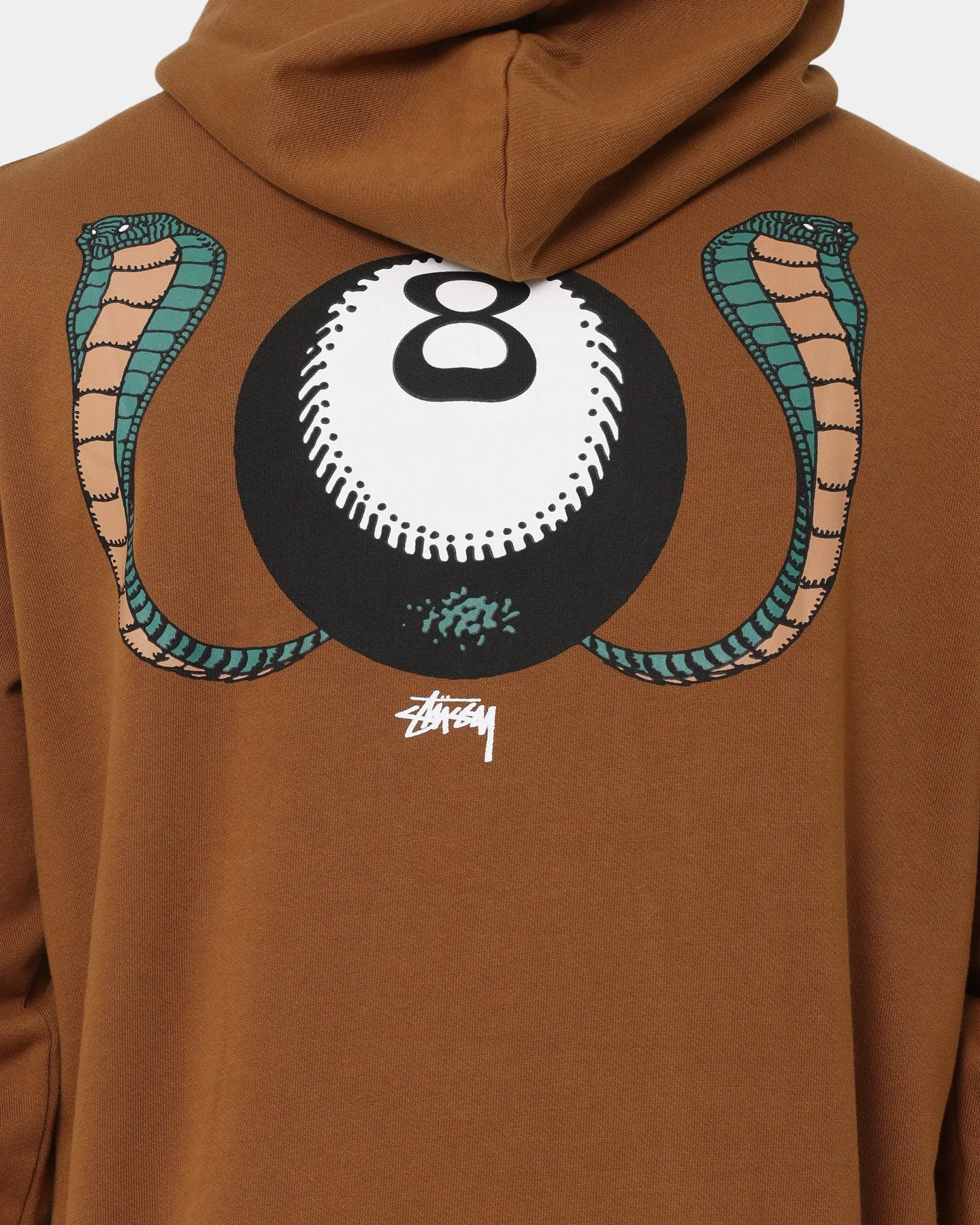 Stussy 8 Snakes Hoodie Pigment Chocolate Youth Model
