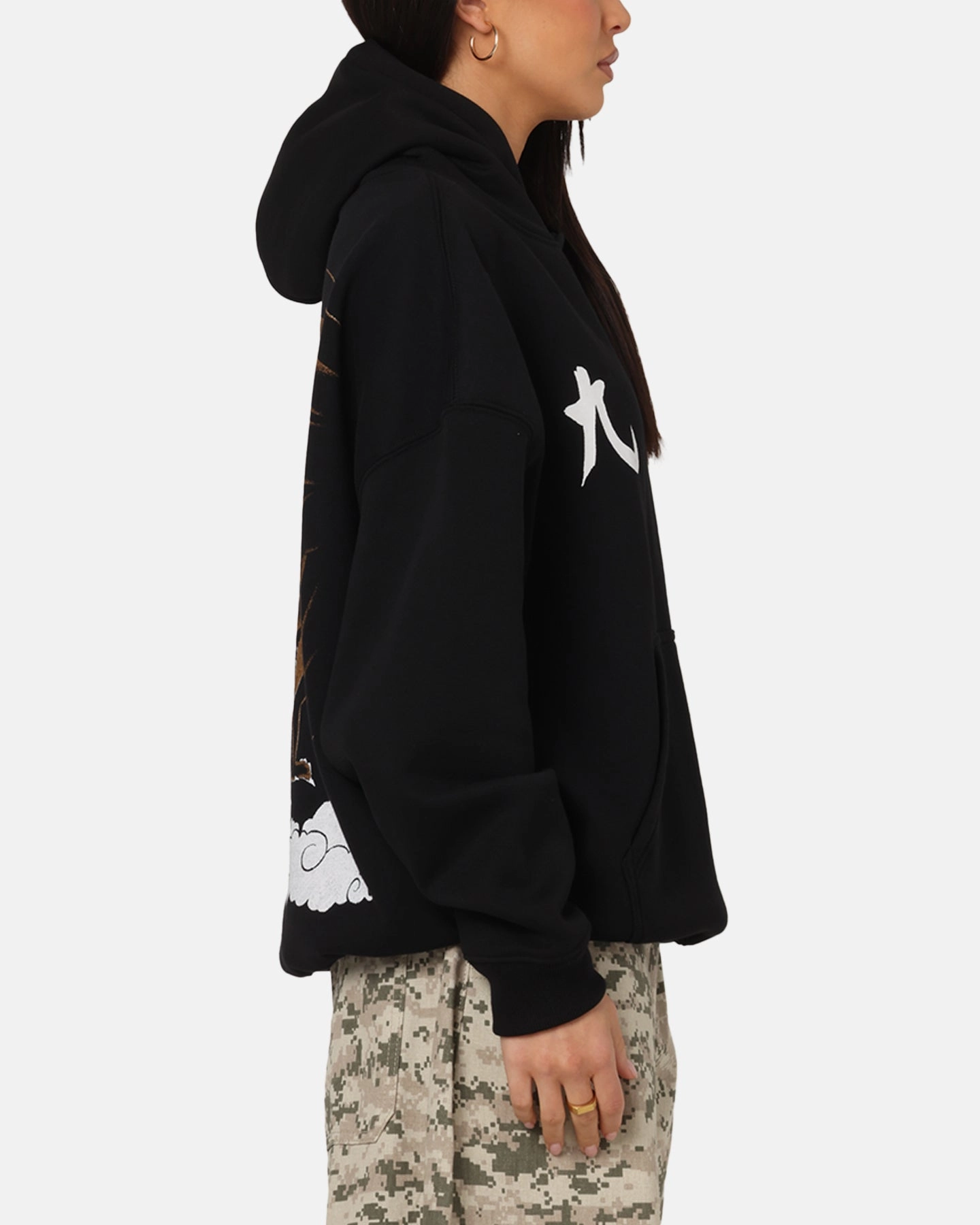 73 Studio X Naruto Shippuden Kurama Premium Hoodie Black Daily Apparel