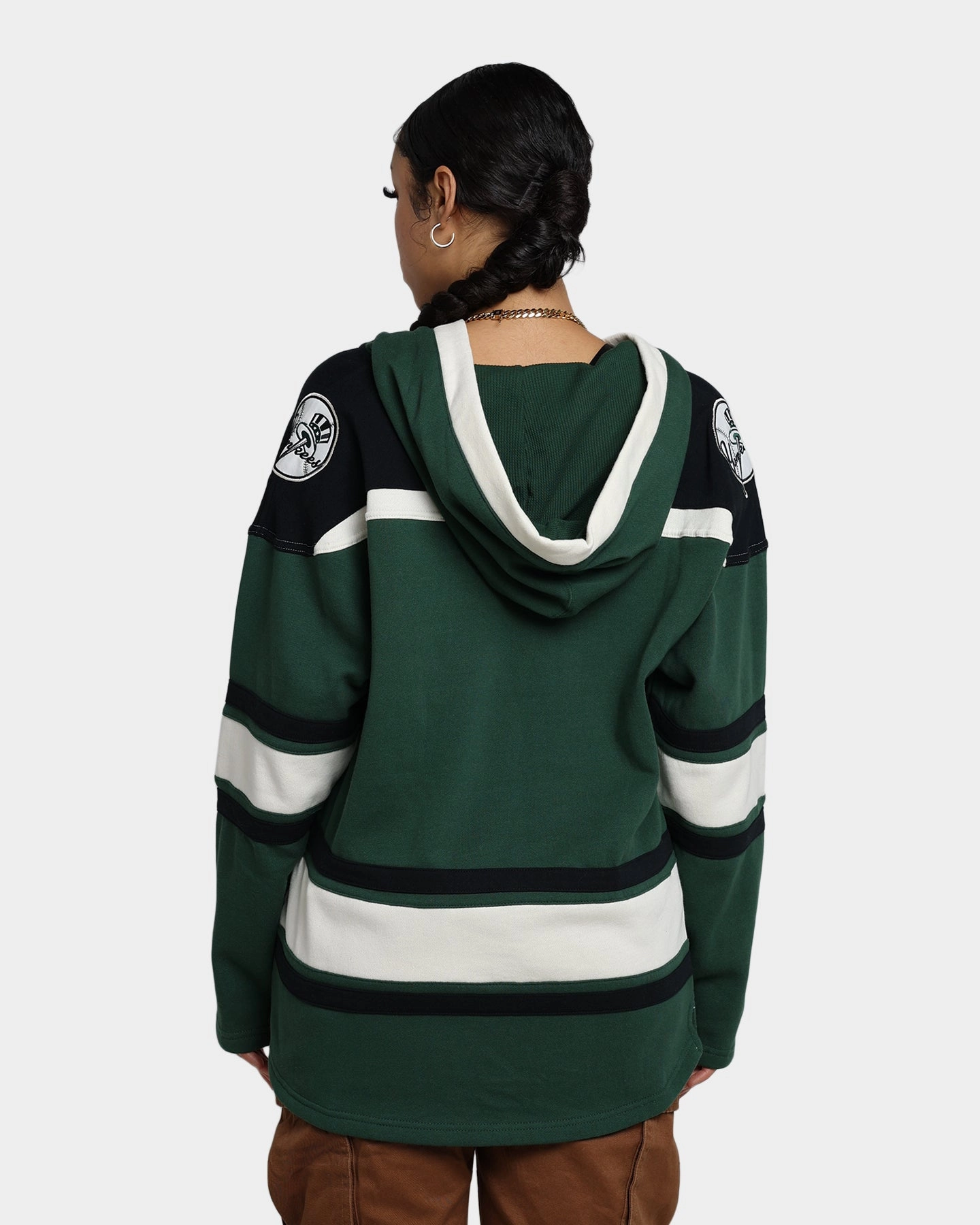 SlitPockets 47 Brand New York Yankees Superior Lacer Hoodie Dark Green