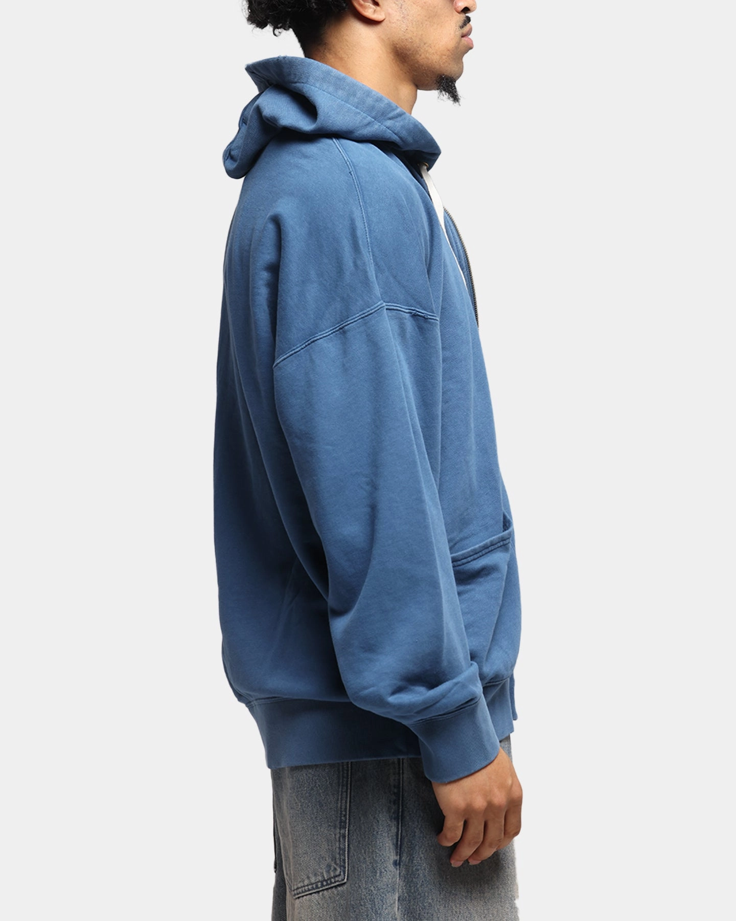 Cable Stitch Knit Fit Champion Time Capsule Full Zip-Through Hoodie Teal