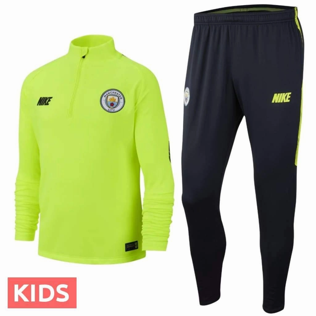 Event Work Wear Kids - Manchester City fluo training technical soccer tracksuit 2019 - Nike