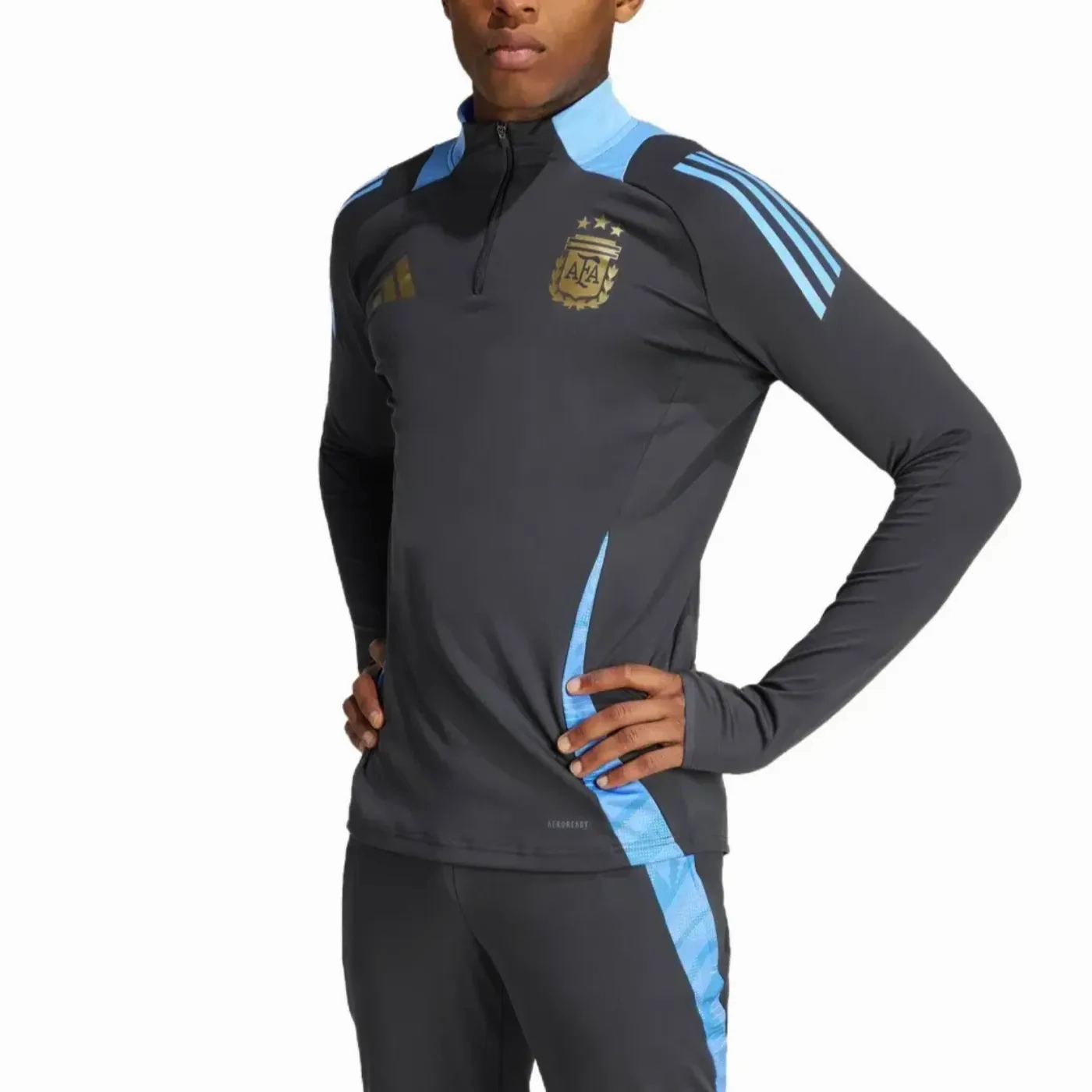 Argentina dark grey training technical soccer tracksuit 2024/25 - Adidas men's clothing