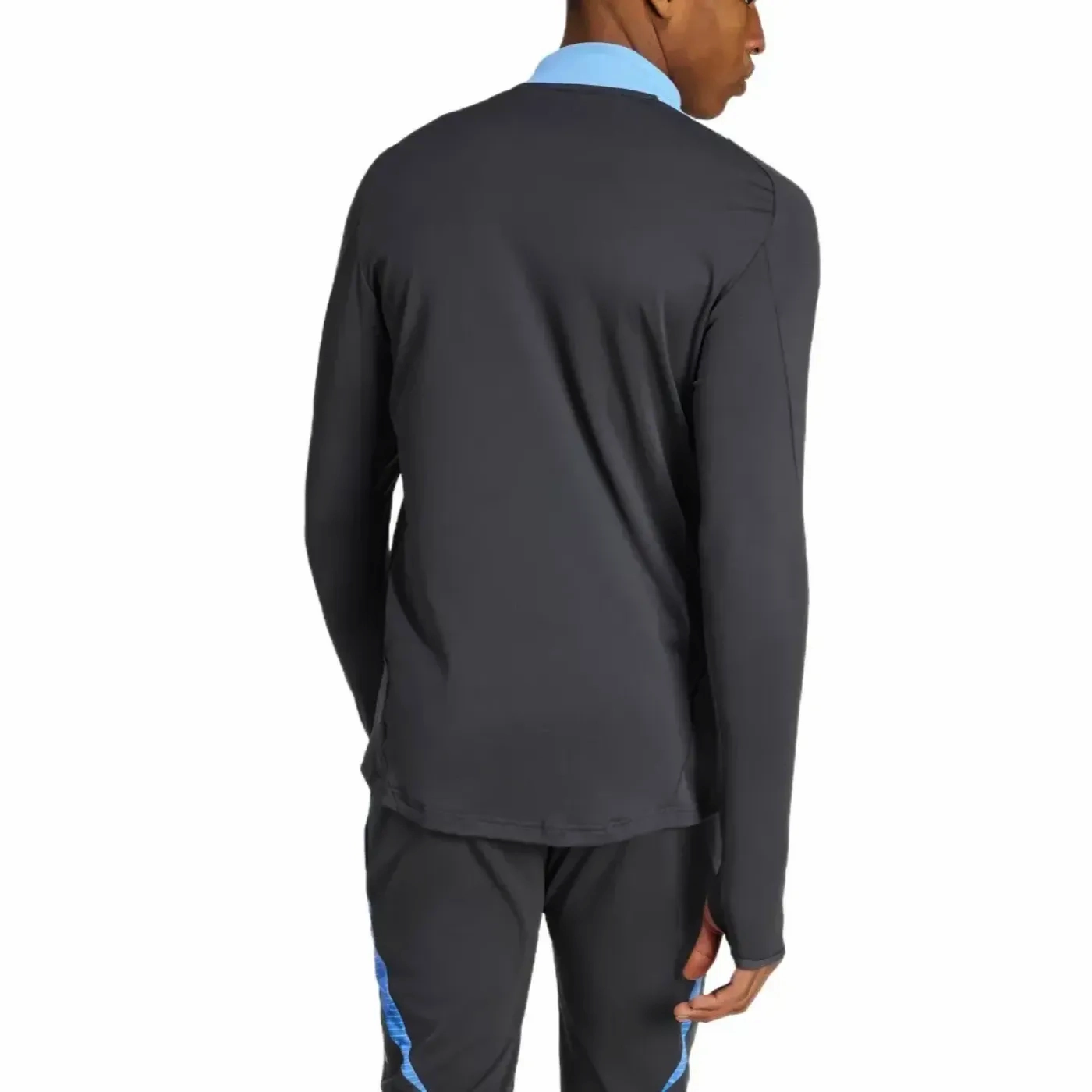 TearResistantFabrics Argentina dark grey training technical soccer tracksuit 2024/25 - Adidas