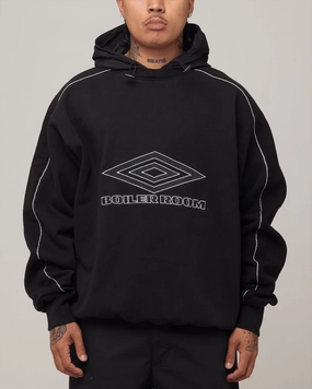 Double Layered Cuffs Gravity Defying Weight Boiler Room X Umbro Hoodie Black