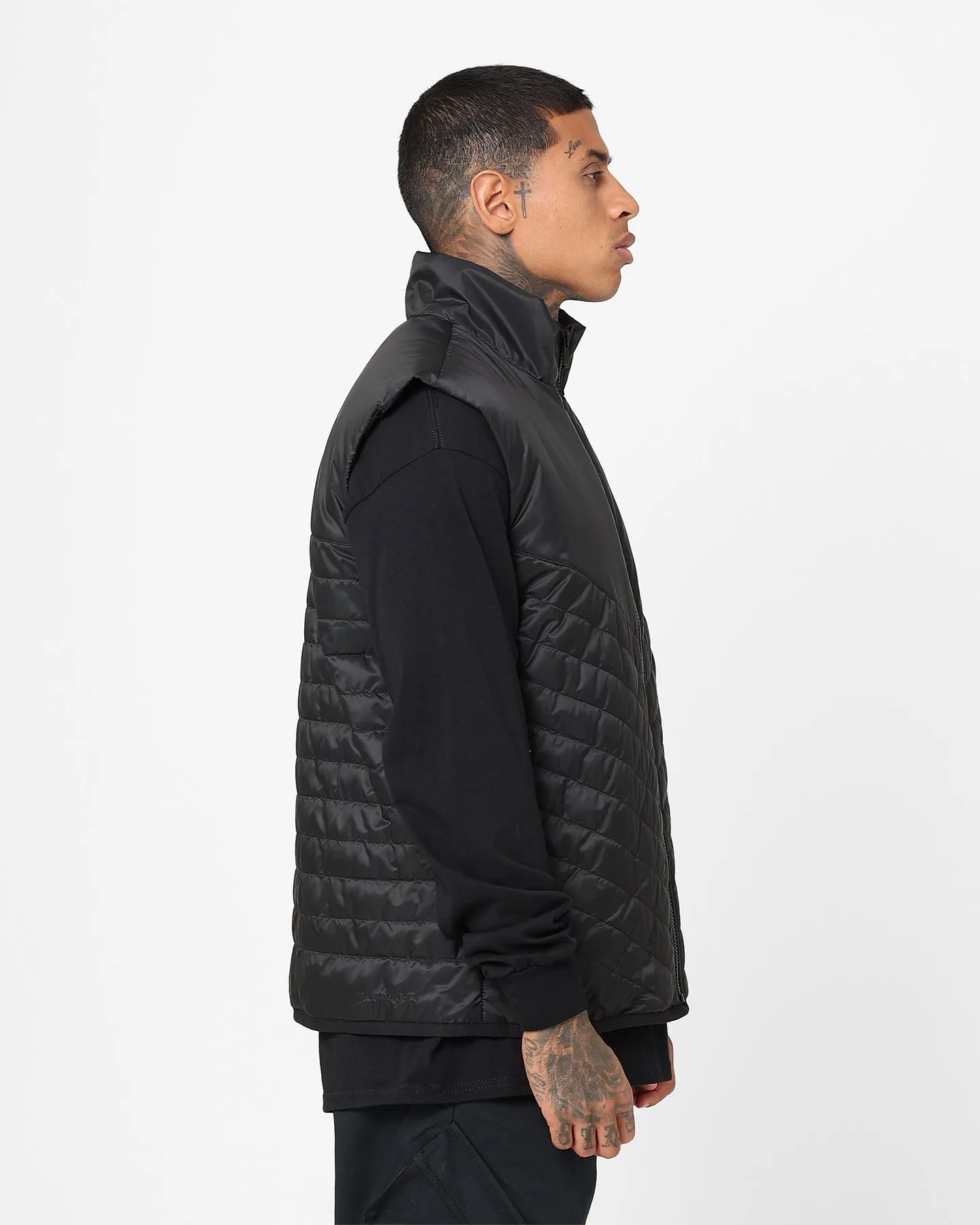 Nike Therma-FIT Windrunner Midweight Puffer Vest Black/Black/Sail Ventilation Vents Heat Control