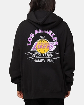 Folder Climb Mitchell & Ness Los Angeles Lakers Letterman Hoodie Black