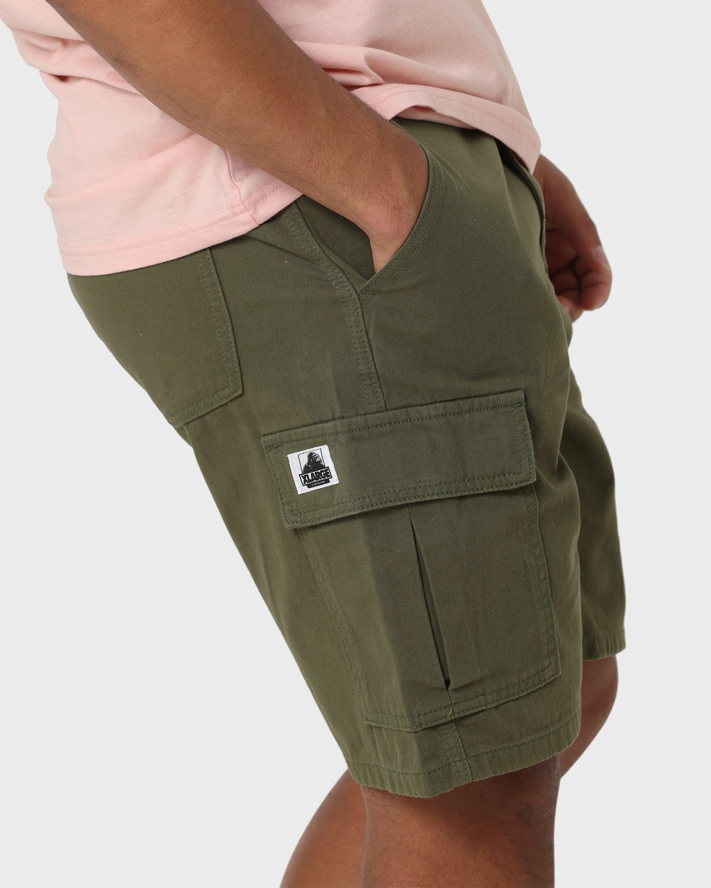 Snag Free Fabric Technology Comfortable Stretch X-Large 91 Cargo Shorts Military