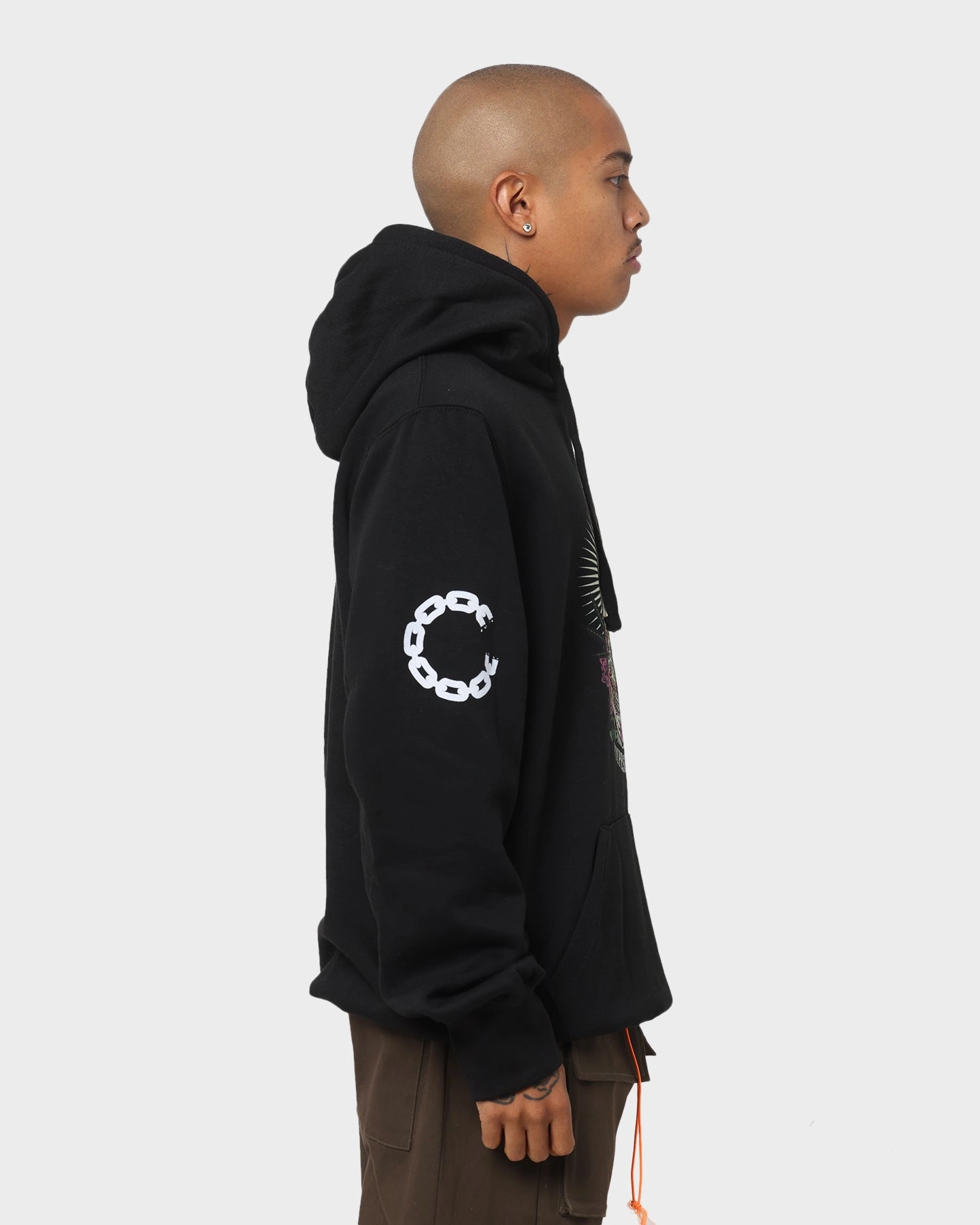 Crooks & Castles Cypress Hill Skull Hoodie Black Core Utility