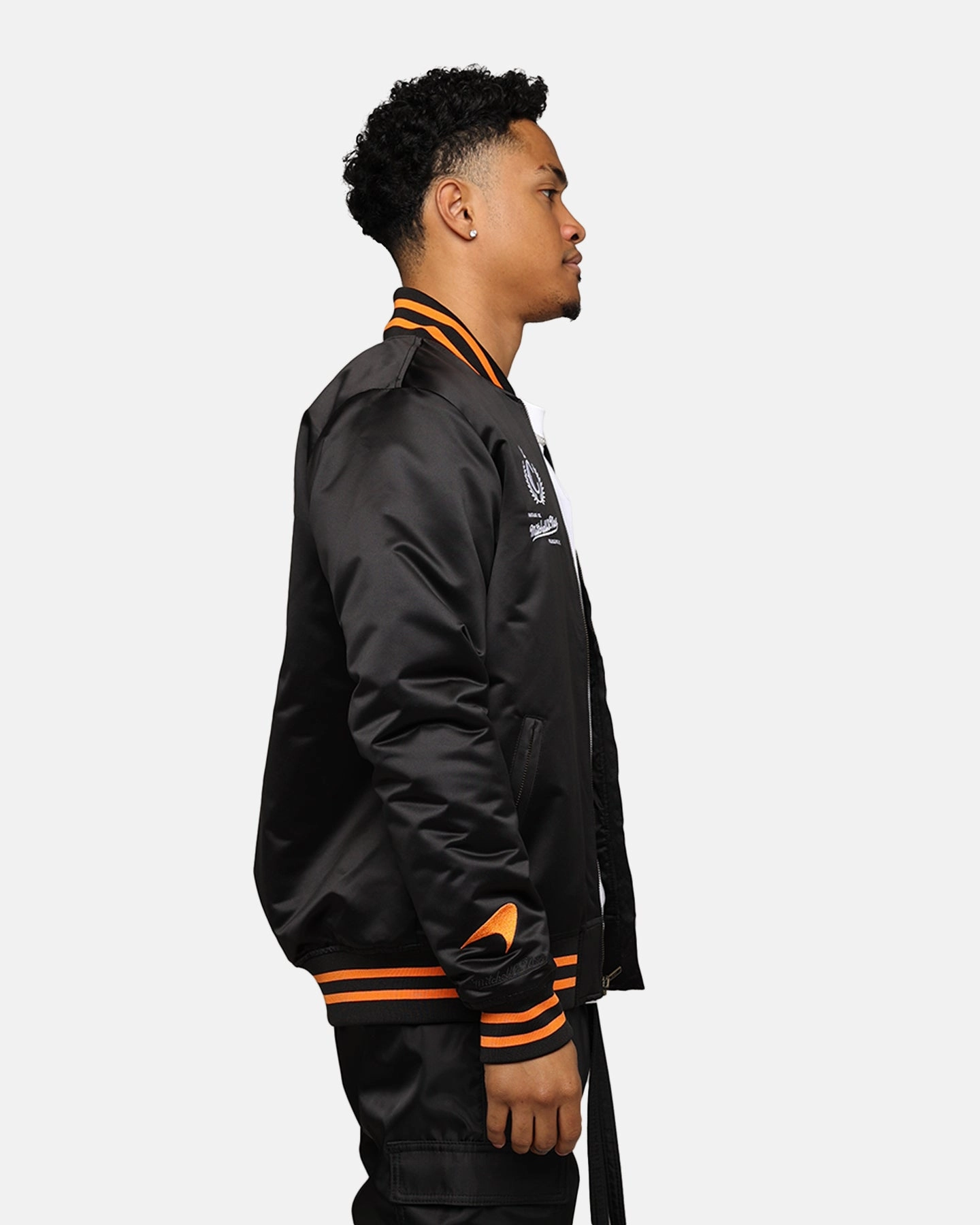FlexibleMovement Mitchell & Ness X McLaren X Culture Kings Las Vegas Collection Bomber Jacket Black