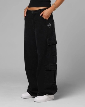 Loiter F-16 Balloon Cargo Pants Black Fashion Comfort Wear