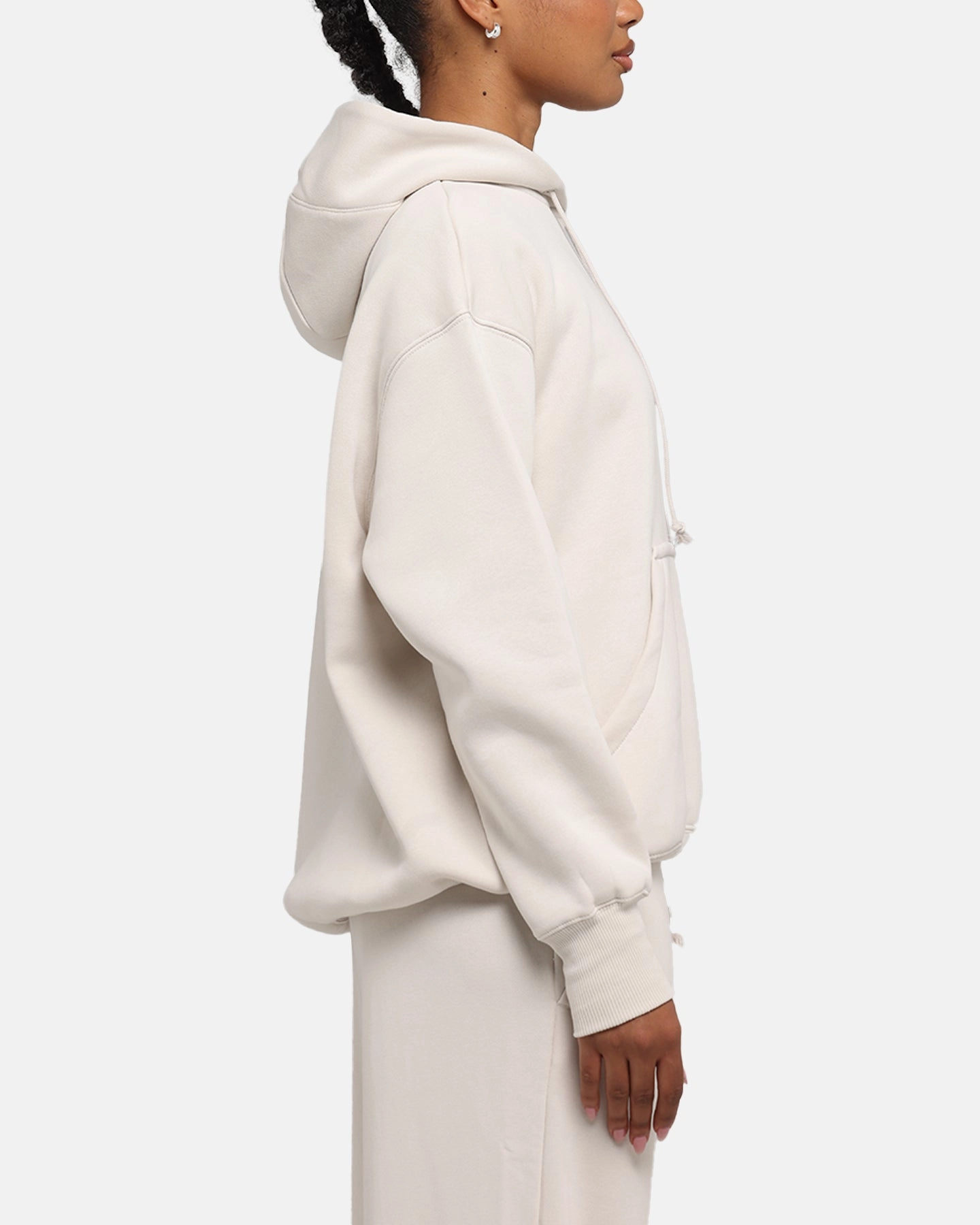 cleaning outfit Nike Women's Sportswear Phoenix Fleece Oversized Pullover Hoodie Lt Orewood Brown/Sail