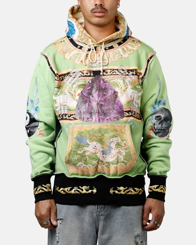 Windproof Barrier ABC Birthstone Hoodie Light Green